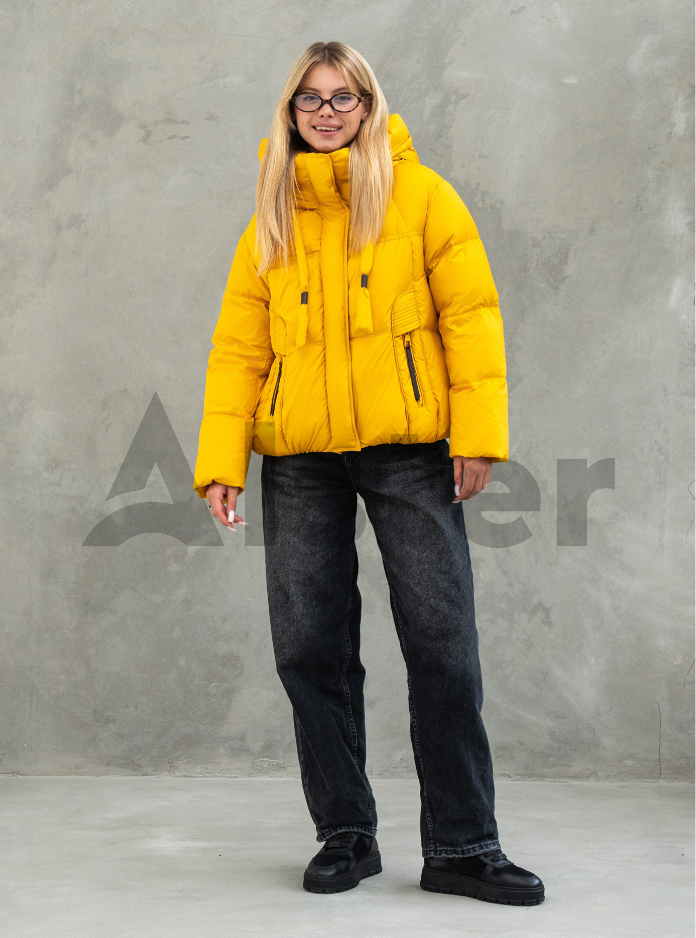 Жіноча зимова куртка Towmy 3491 (oversize) Жовтий S (26TM3491-07): фото - Alster.ua