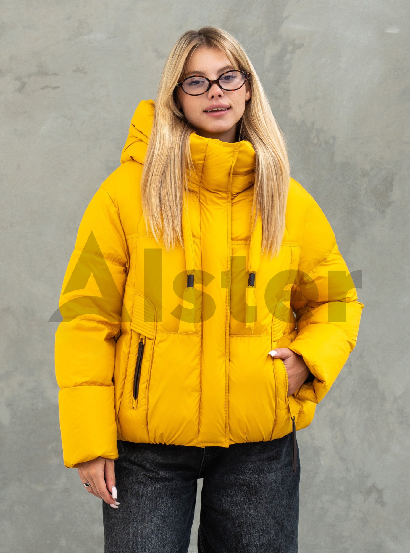 Жіноча зимова куртка Towmy 3491 (oversize) Жовтий S (26TM3491-07): фото - Alster.ua
