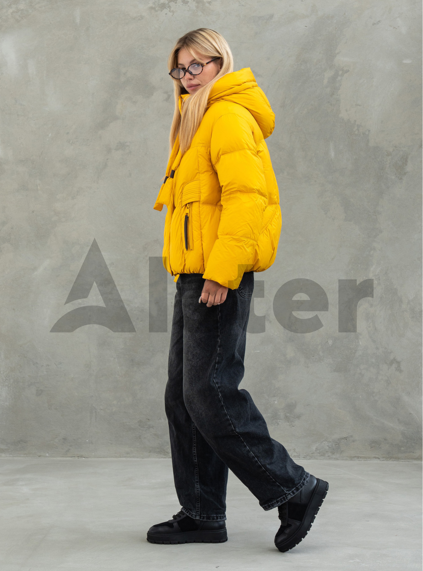Жіноча зимова куртка Towmy 3491 (oversize) Жовтий S (26TM3491-07): фото - Alster.ua