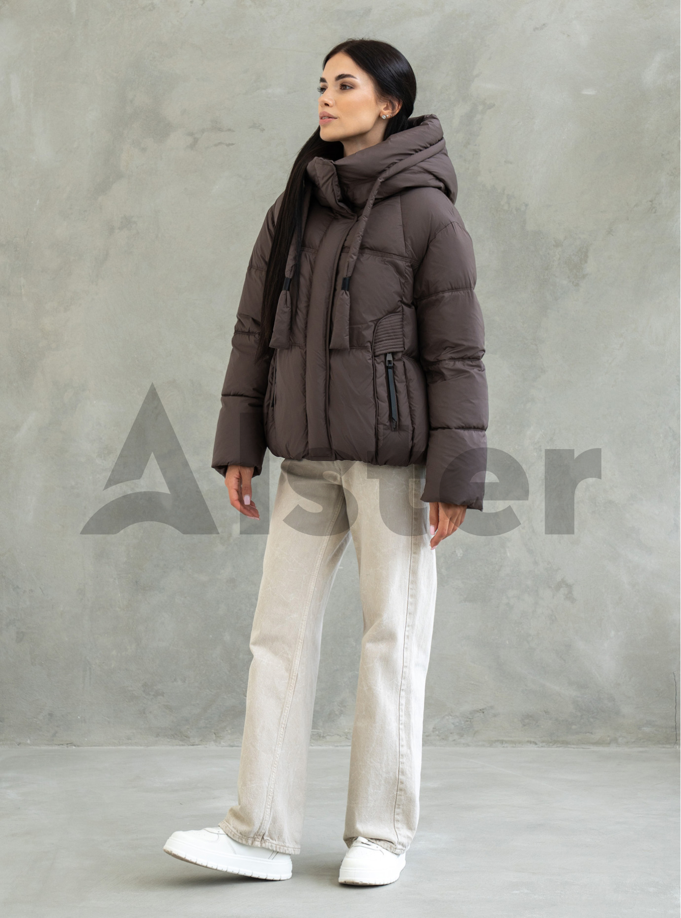 Жіноча зимова куртка Towmy 3491 (oversize) Шоколадний M (26TM3491-02): фото - Alster.ua