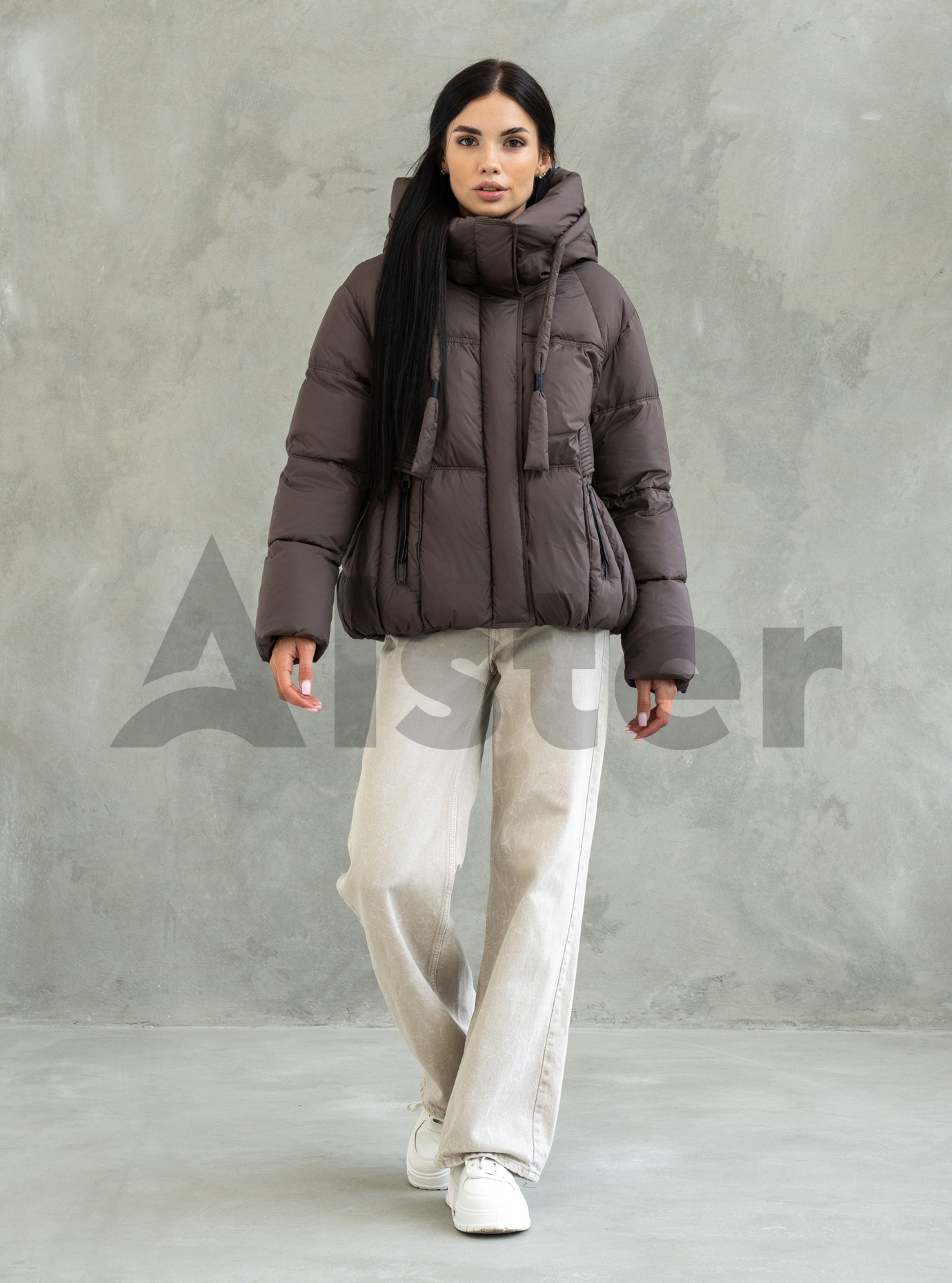 Жіноча зимова куртка Towmy 3491 (oversize) Шоколадний M (26TM3491-02): фото - Alster.ua