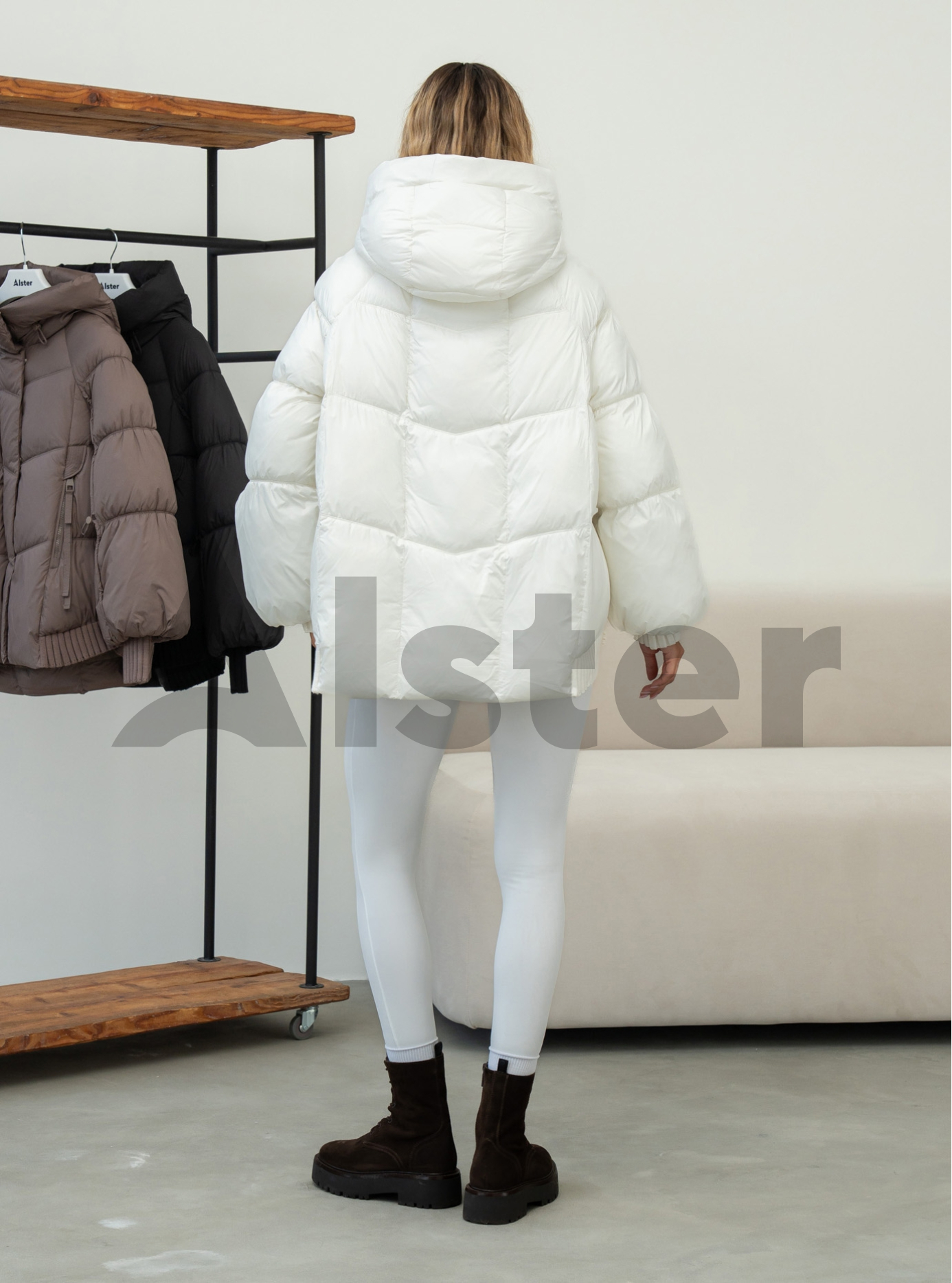 Женская зимняя куртка Towmy 3575 (oversize) Молочный M (26TM3575-09): фото - Alster.ua