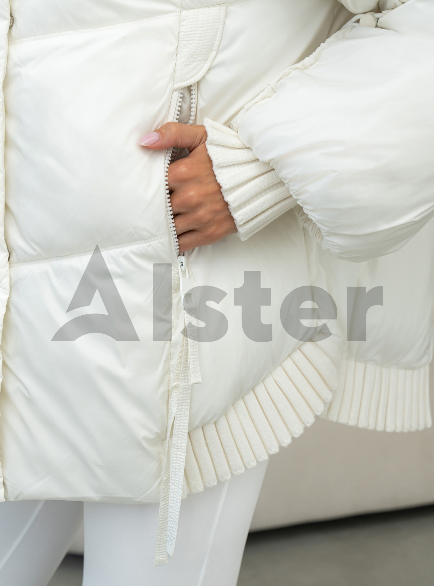 Женская зимняя куртка Towmy 3575 (oversize) Молочный M (26TM3575-09): фото - Alster.ua