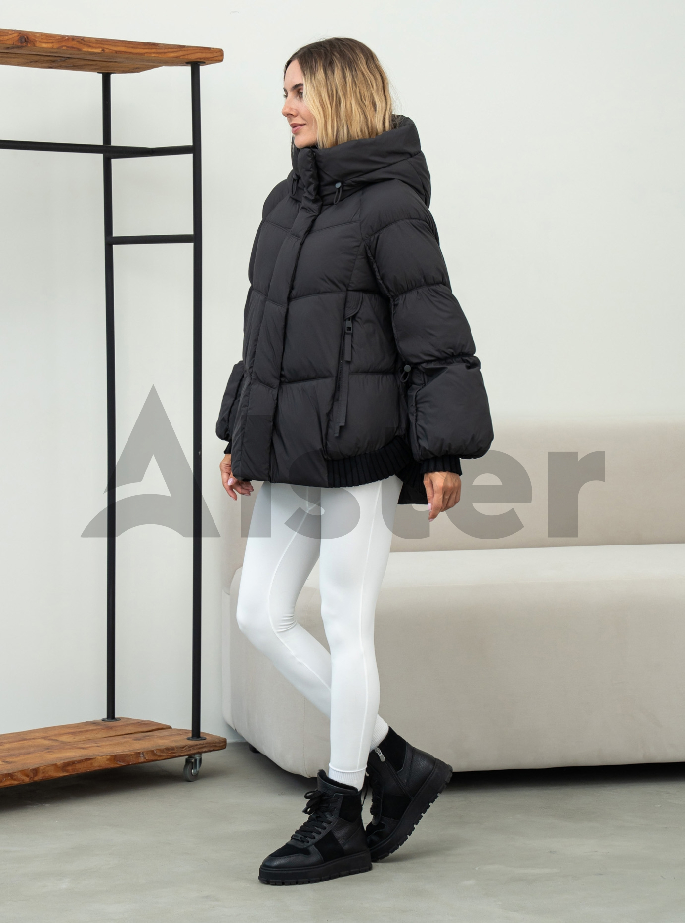 Женская зимняя куртка Towmy 3575 (oversize) Чёрный XS (26TM3575-01): фото - Alster.ua