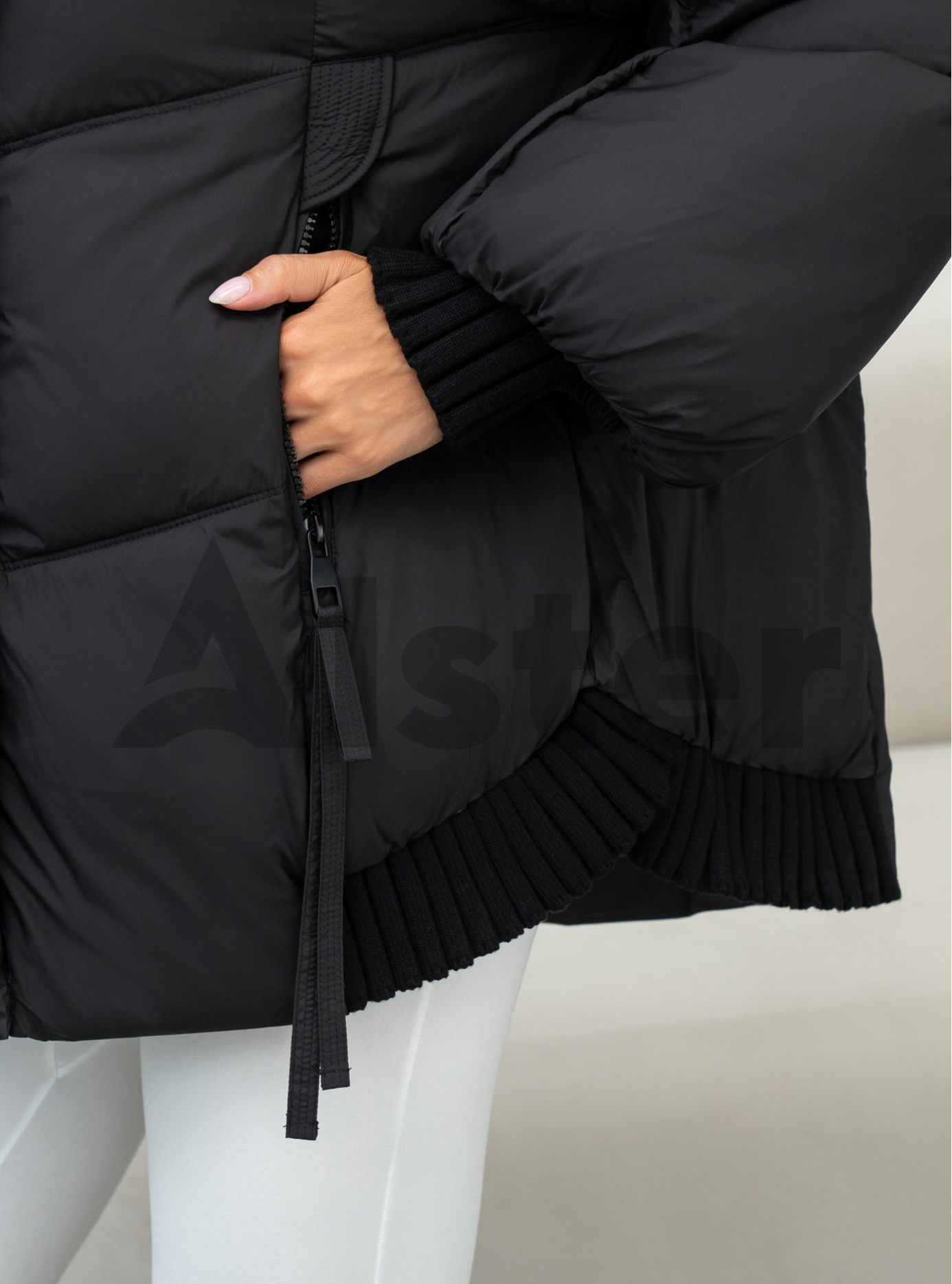 Женская зимняя куртка Towmy 3575 (oversize) Чёрный XS (26TM3575-01): фото - Alster.ua
