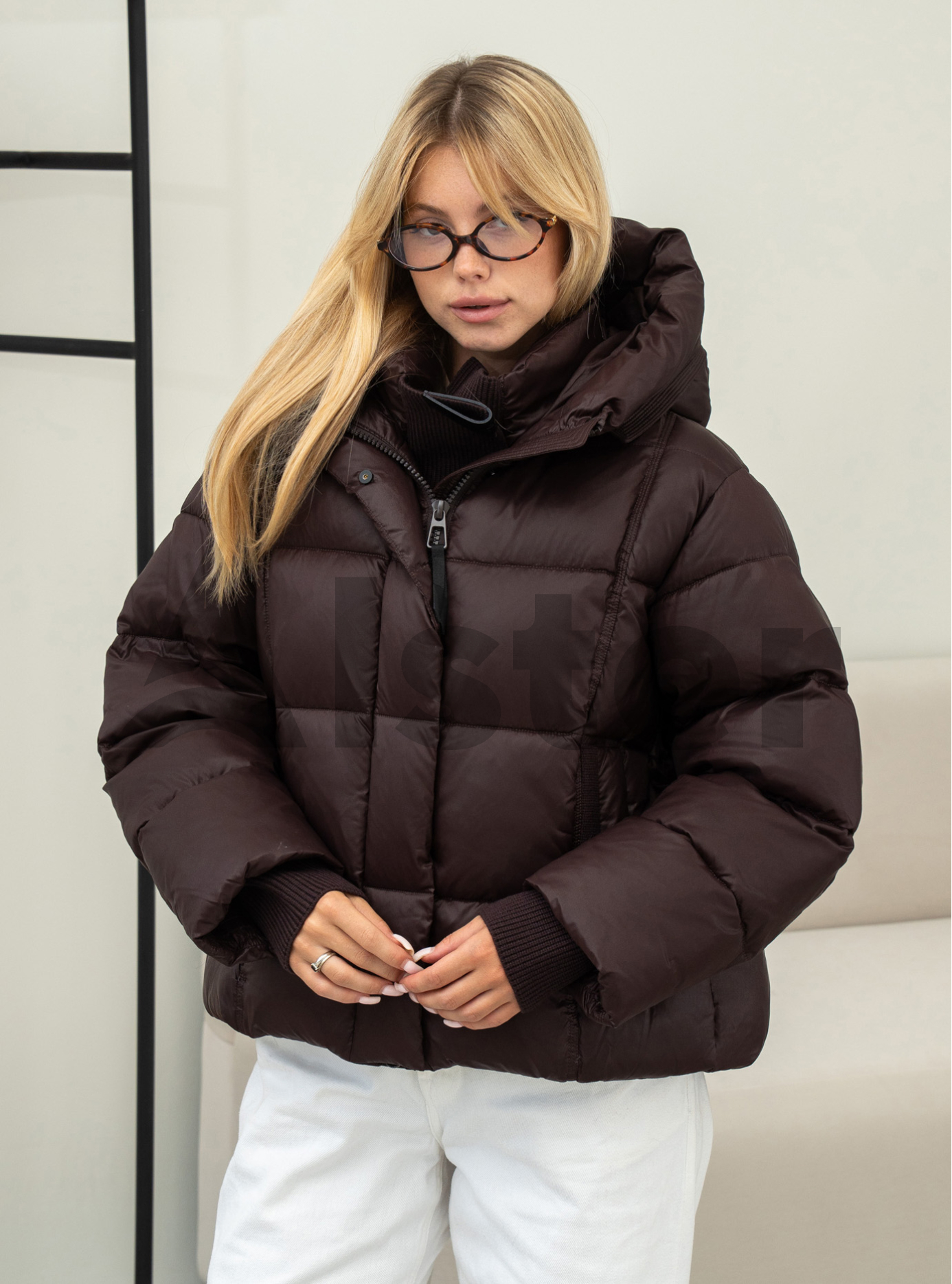 Жіноча зимова куртка Towmy A73 (oversize) Шоколадний L (26TMA-73-06): фото - Alster.ua