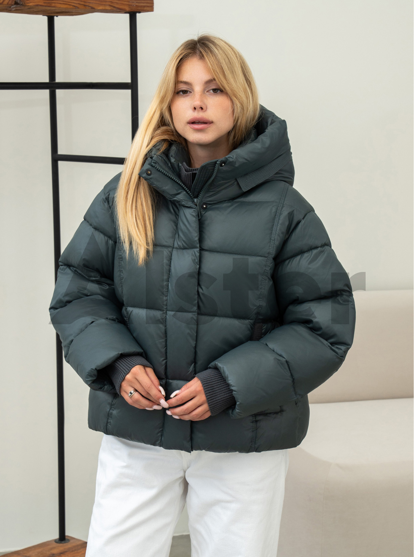 Жіноча зимова куртка Towmy A73 (oversize) Смарагд S (26TMA-73-10): фото - Alster.ua