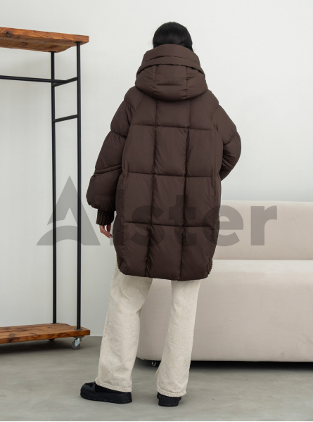 Жіноча зимова куртка Towmy 0662 середньої довжини (oversize)