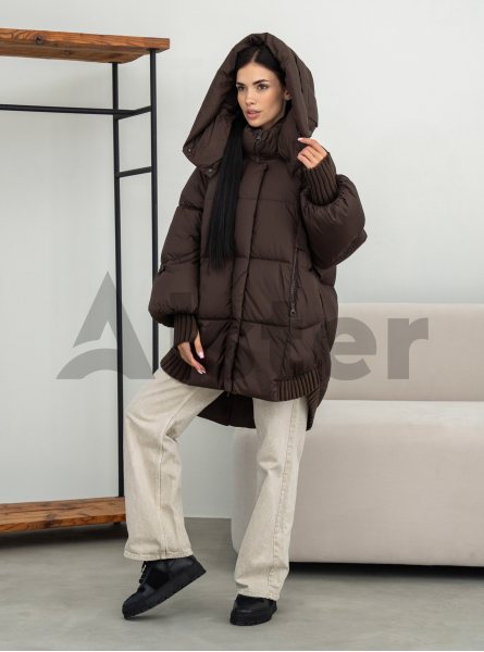 Жіноча зимова куртка Towmy 0662 середньої довжини (oversize)