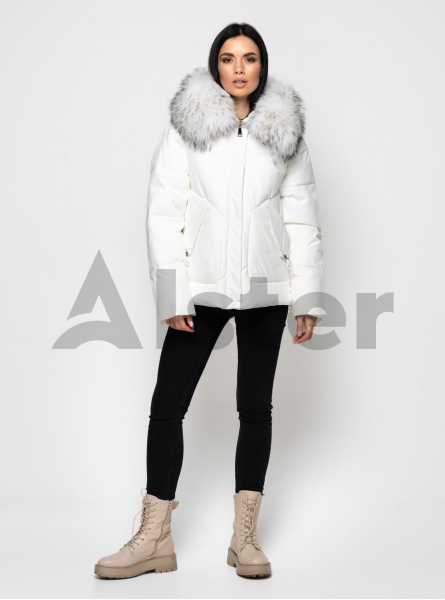 Женская зимняя куртка Vinasier 2603 с мехом енота