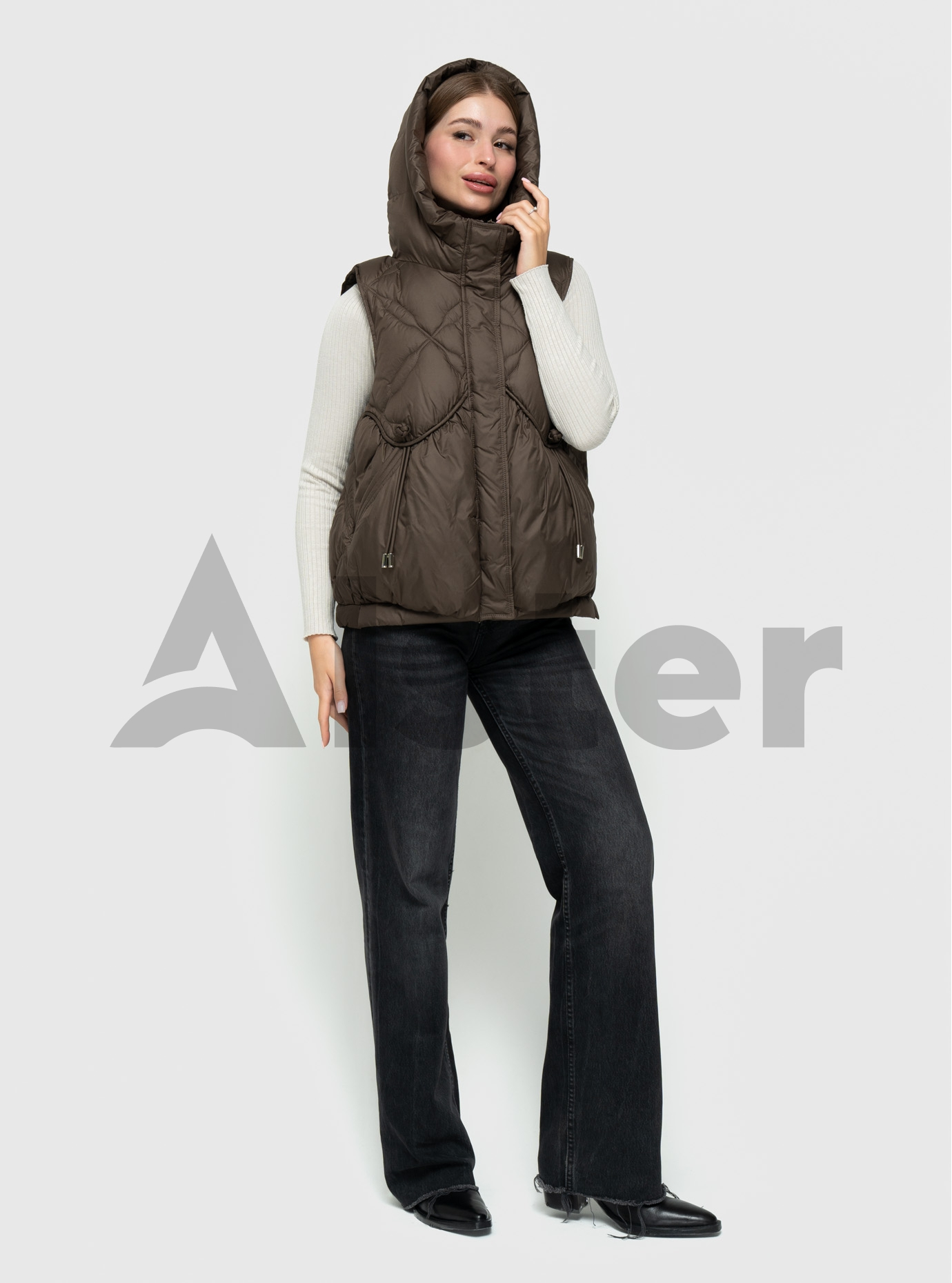 Жіноча жилетка 663 Visdeer Шоколадний S (VS663-11): фото - Alster.ua