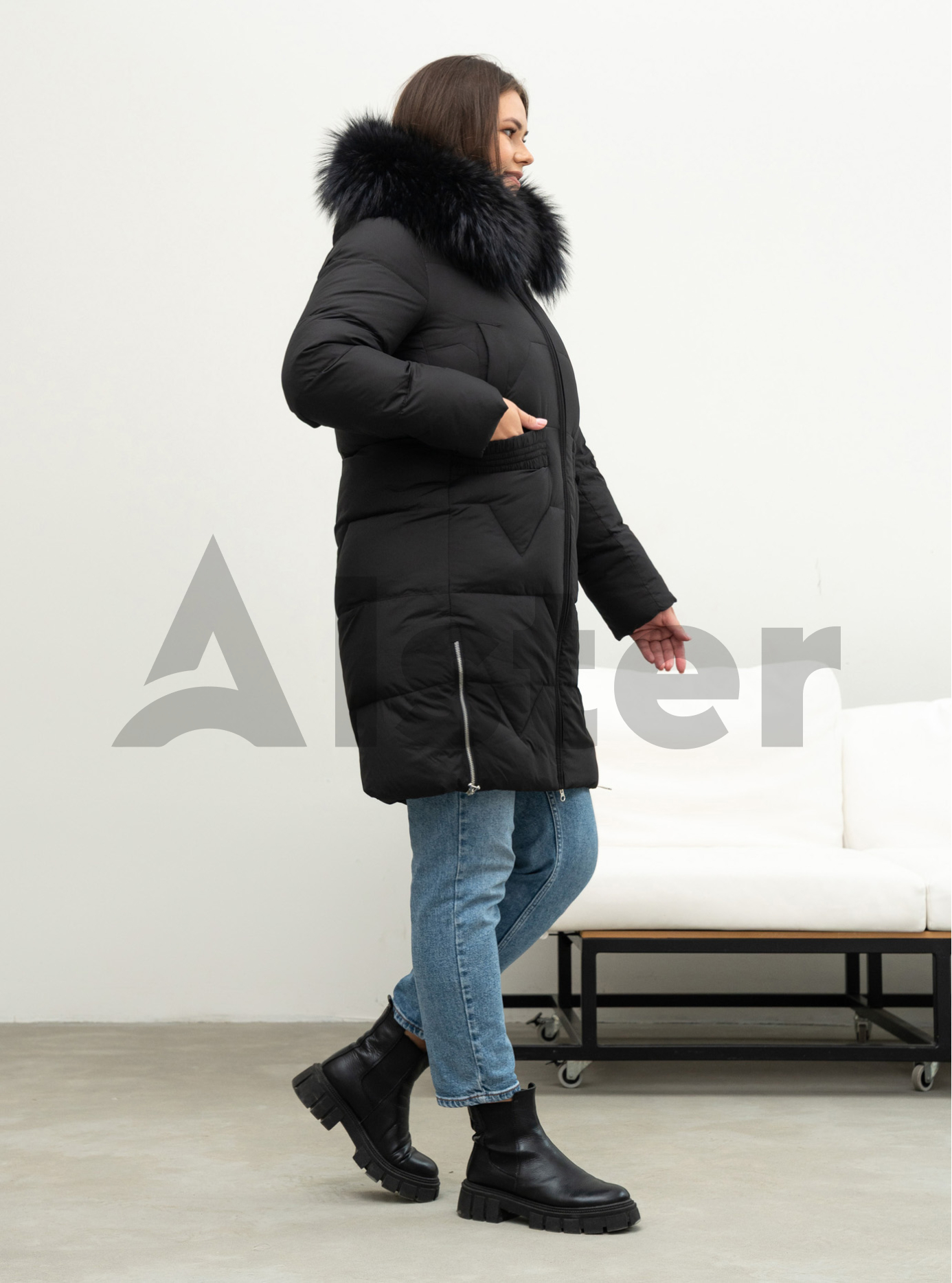 Длинное зимнее пальто Visdeer 5115 big size Чёрный 48 (25VS5115-02): фото - Alster.ua Длинное зимнее пальто Visdeer 5115 big size Чёрный 48 (25VS5115-02): фото - Alster.ua