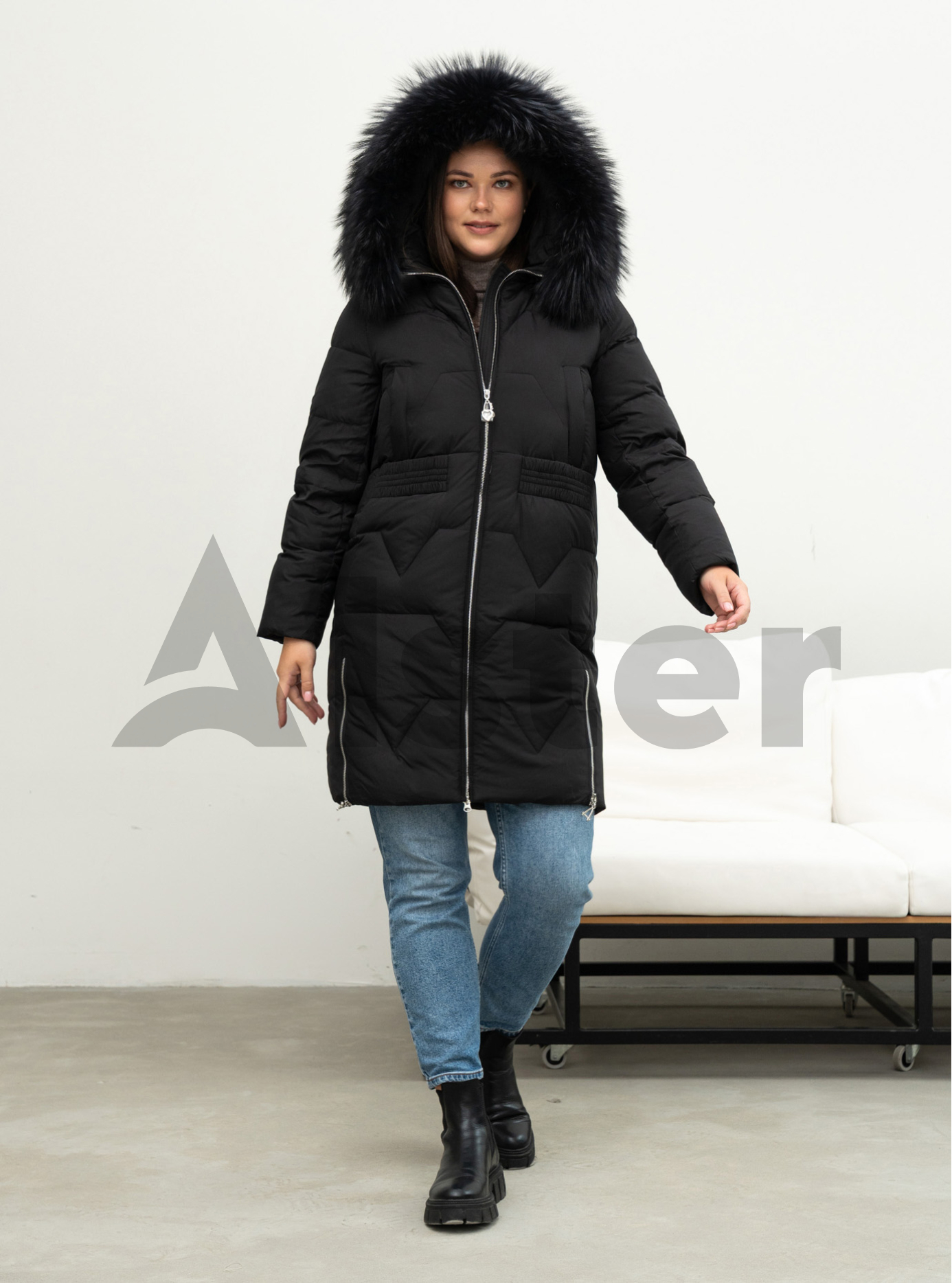 Длинное зимнее пальто Visdeer 5115 big size Чёрный 48 (25VS5115-02): фото - Alster.ua Длинное зимнее пальто Visdeer 5115 big size Чёрный 48 (25VS5115-02): фото - Alster.ua