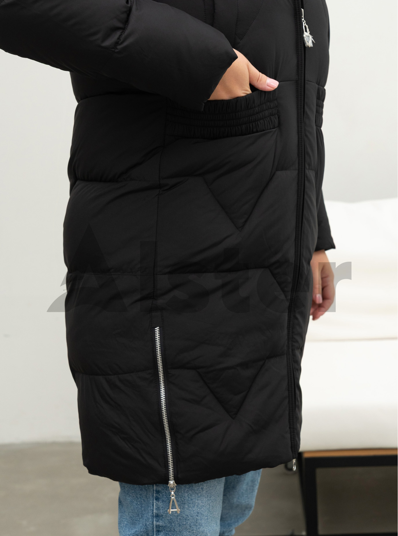 Длинное зимнее пальто Visdeer 5115 big size Чёрный 48 (25VS5115-02): фото - Alster.ua Длинное зимнее пальто Visdeer 5115 big size Чёрный 48 (25VS5115-02): фото - Alster.ua