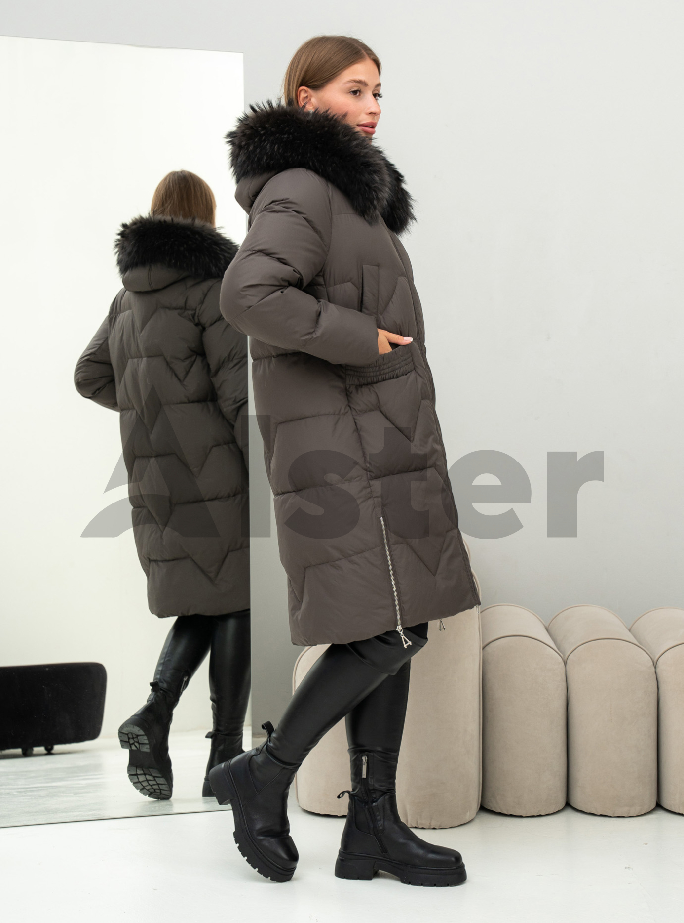 Длинное зимнее пальто Visdeer 5115 big size Графитовый 48 (25VS5115-07): фото - Alster.ua Длинное зимнее пальто Visdeer 5115 big size Графитовый 48 (25VS5115-07): фото - Alster.ua