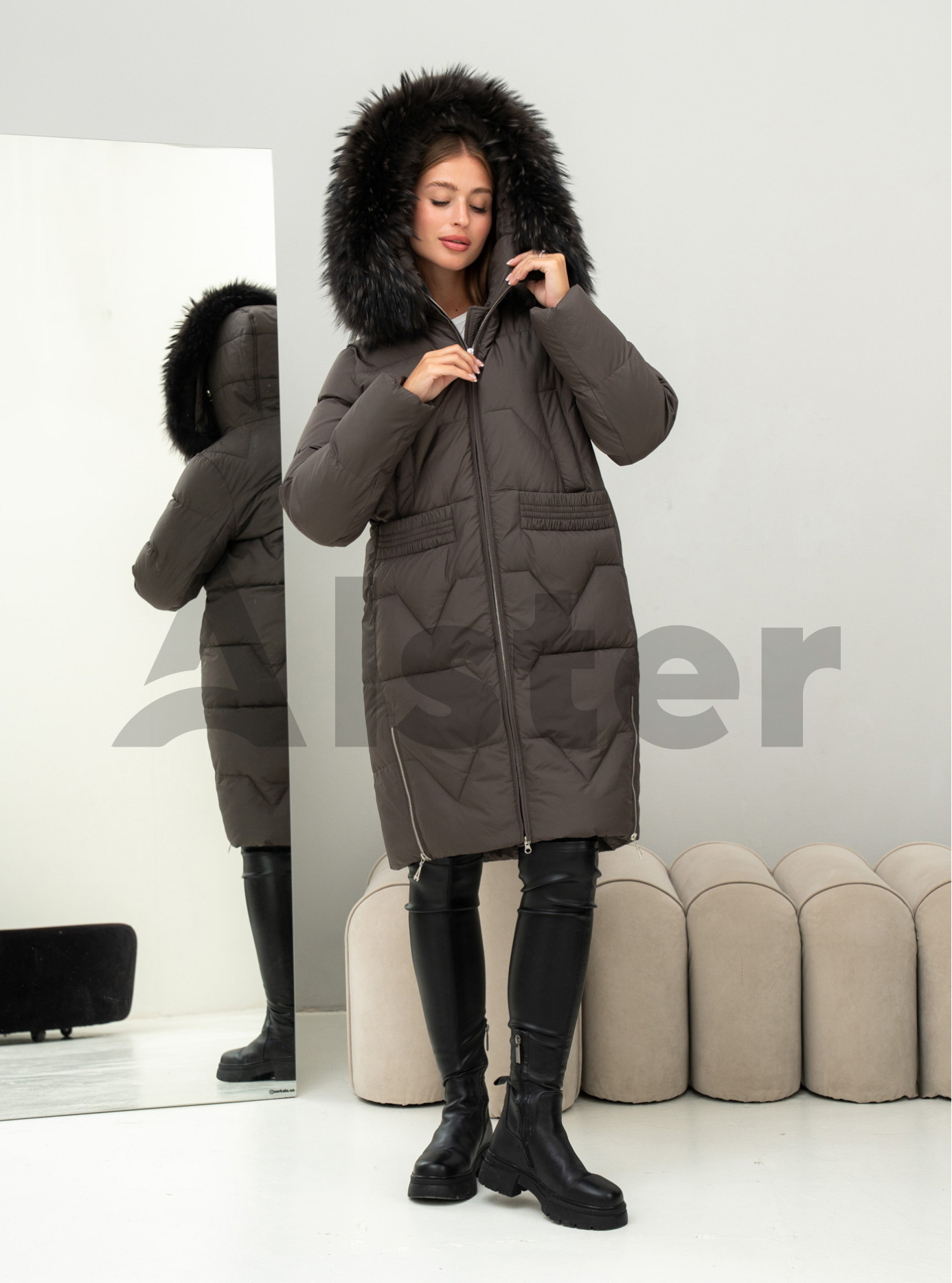 Длинное зимнее пальто Visdeer 5115 big size Графитовый 48 (25VS5115-07): фото - Alster.ua Длинное зимнее пальто Visdeer 5115 big size Графитовый 48 (25VS5115-07): фото - Alster.ua