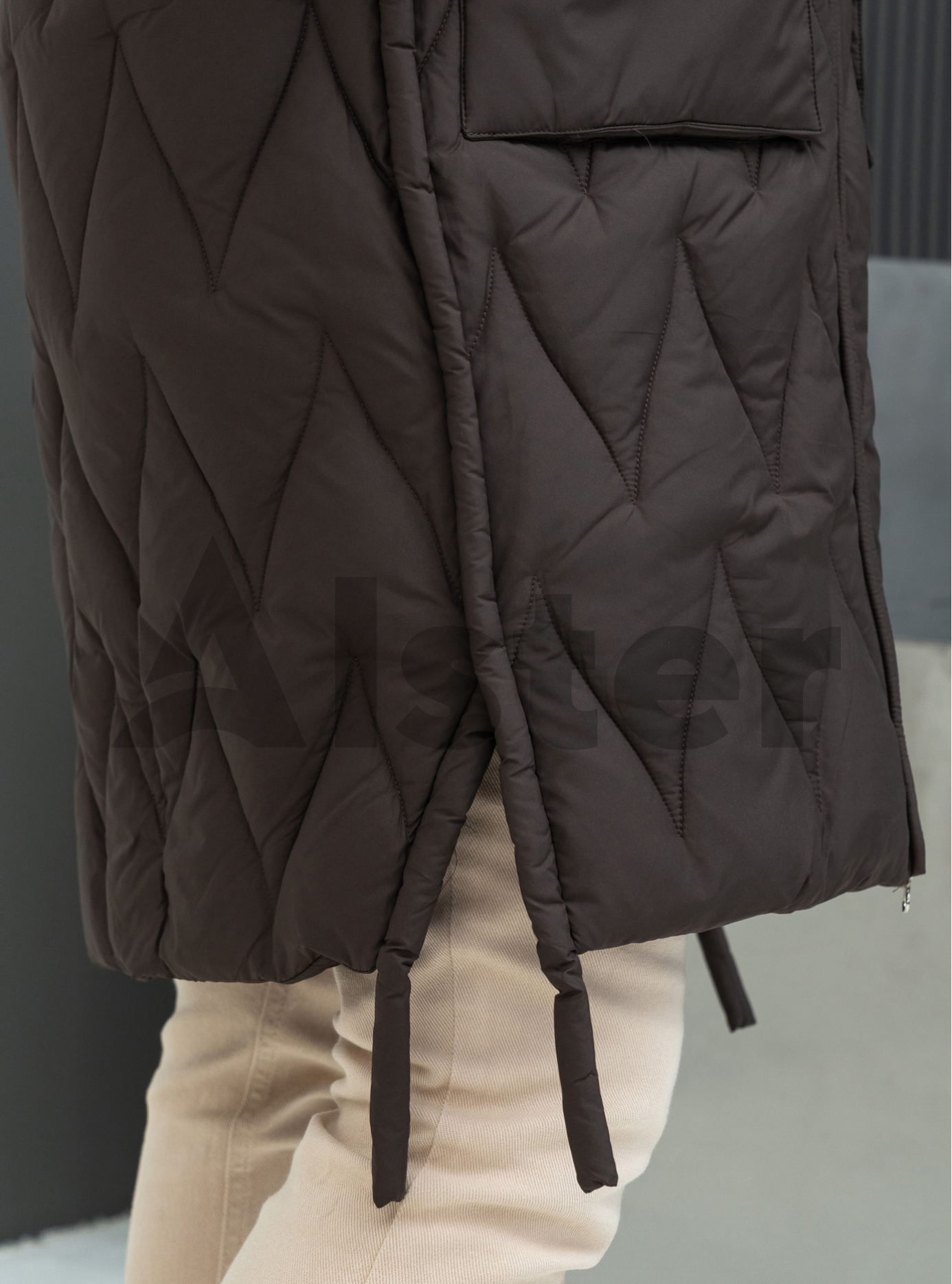 Длинное зимнее пальто Visdeer 568 big size Шоколадный 46 (25VS568-06): фото - Alster.ua Длинное зимнее пальто Visdeer 568 big size Шоколадный 46 (25VS568-06): фото - Alster.ua