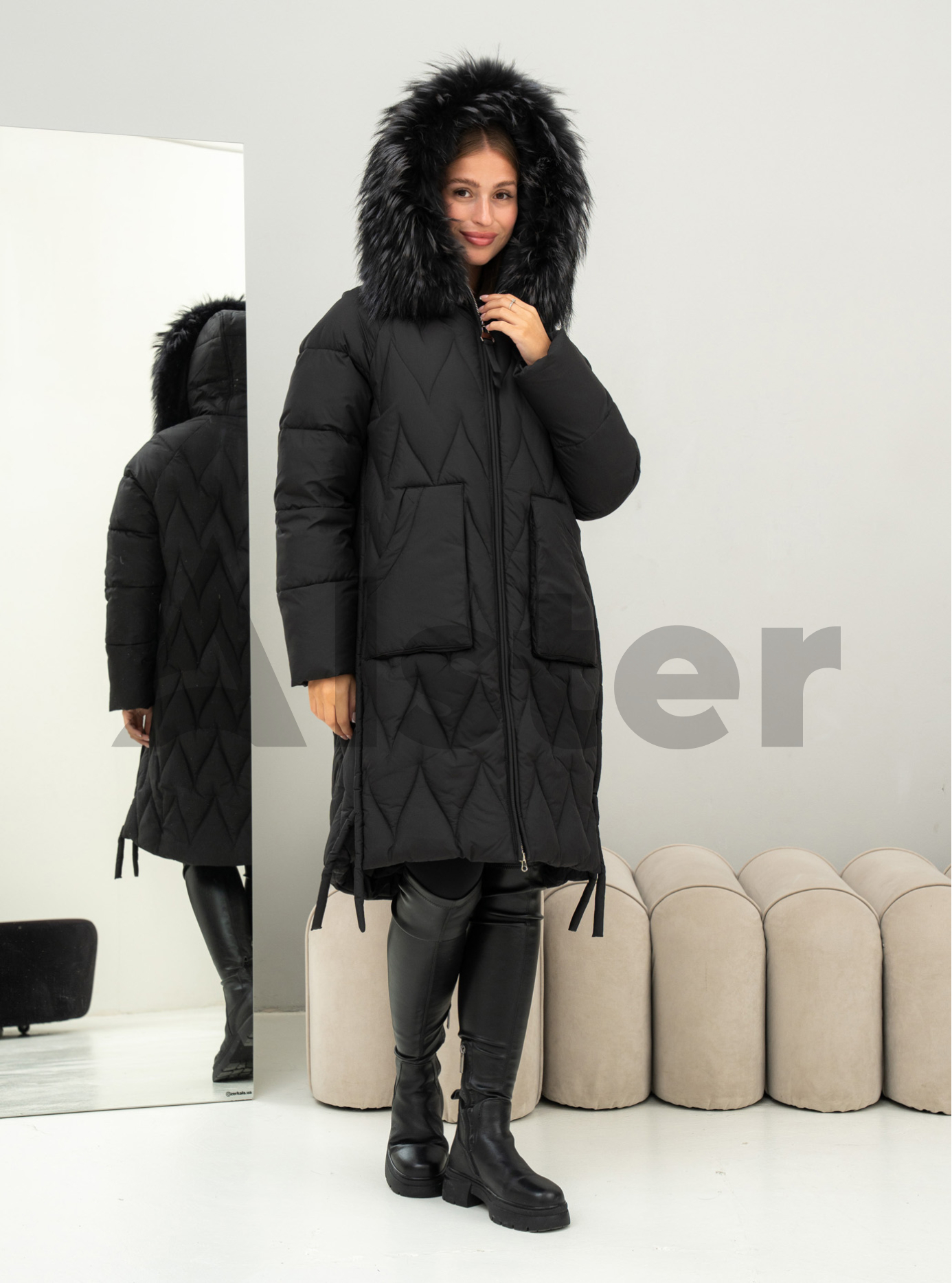 Длинное зимнее пальто Visdeer 568 big size Чёрный 48 (25VS568-02): фото - Alster.ua Длинное зимнее пальто Visdeer 568 big size Чёрный 48 (25VS568-02): фото - Alster.ua