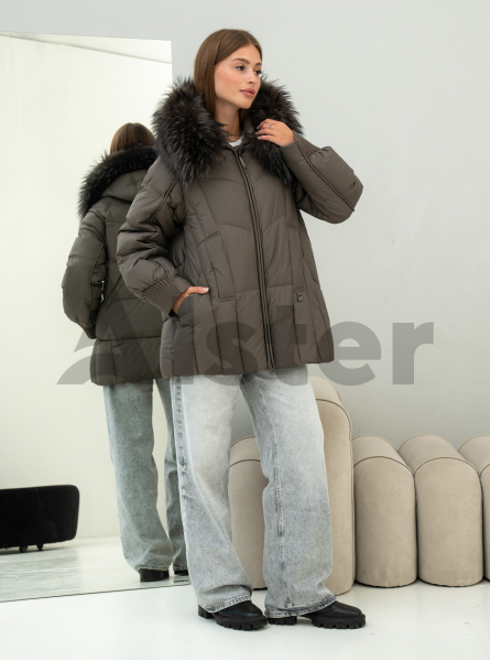 Женская зимняя куртка удлиненная Visdeer 569 big size