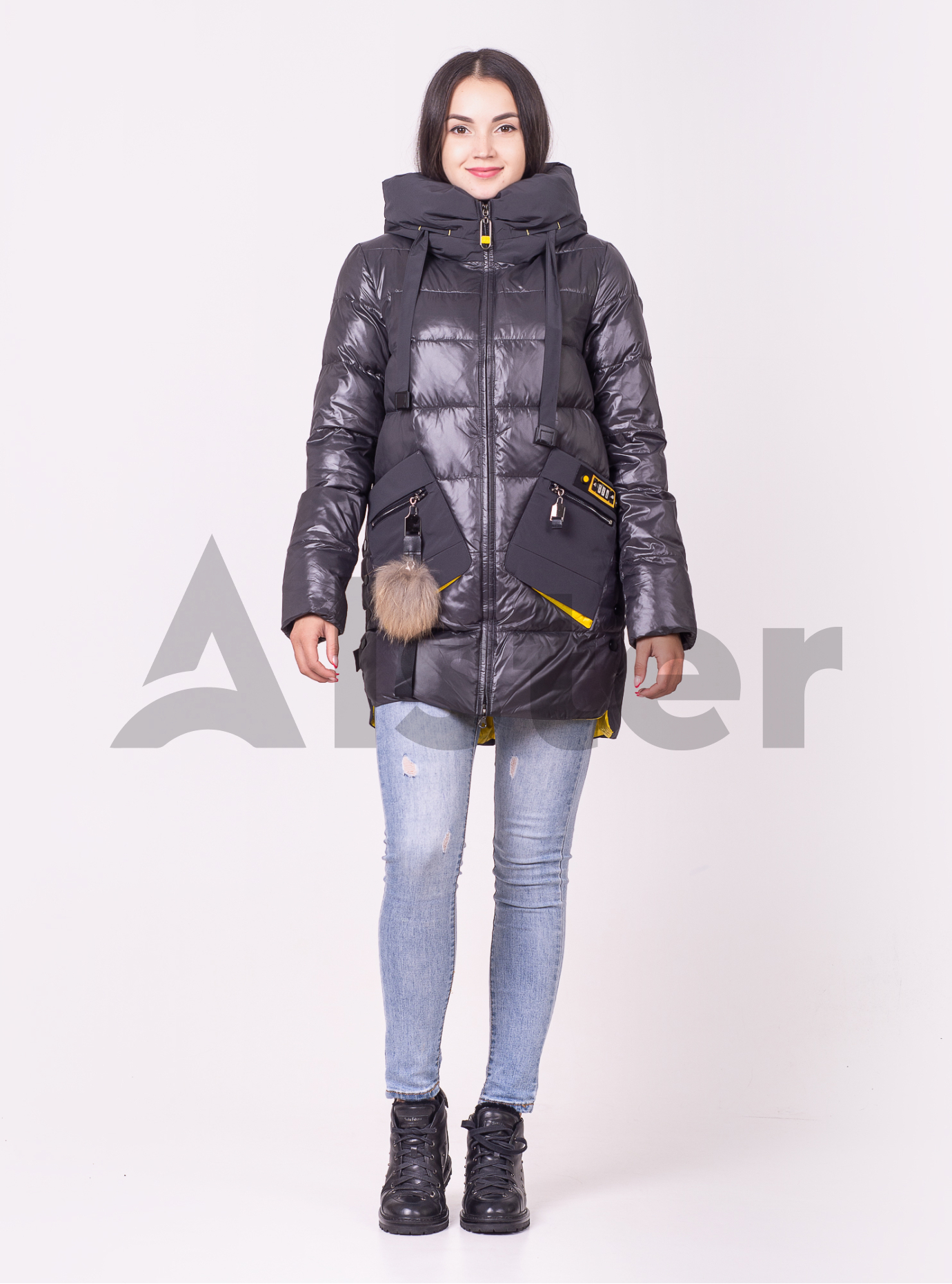 Куртка зимняя женская Графитовый 2XL (07-VP201311): фото - Alster.ua
