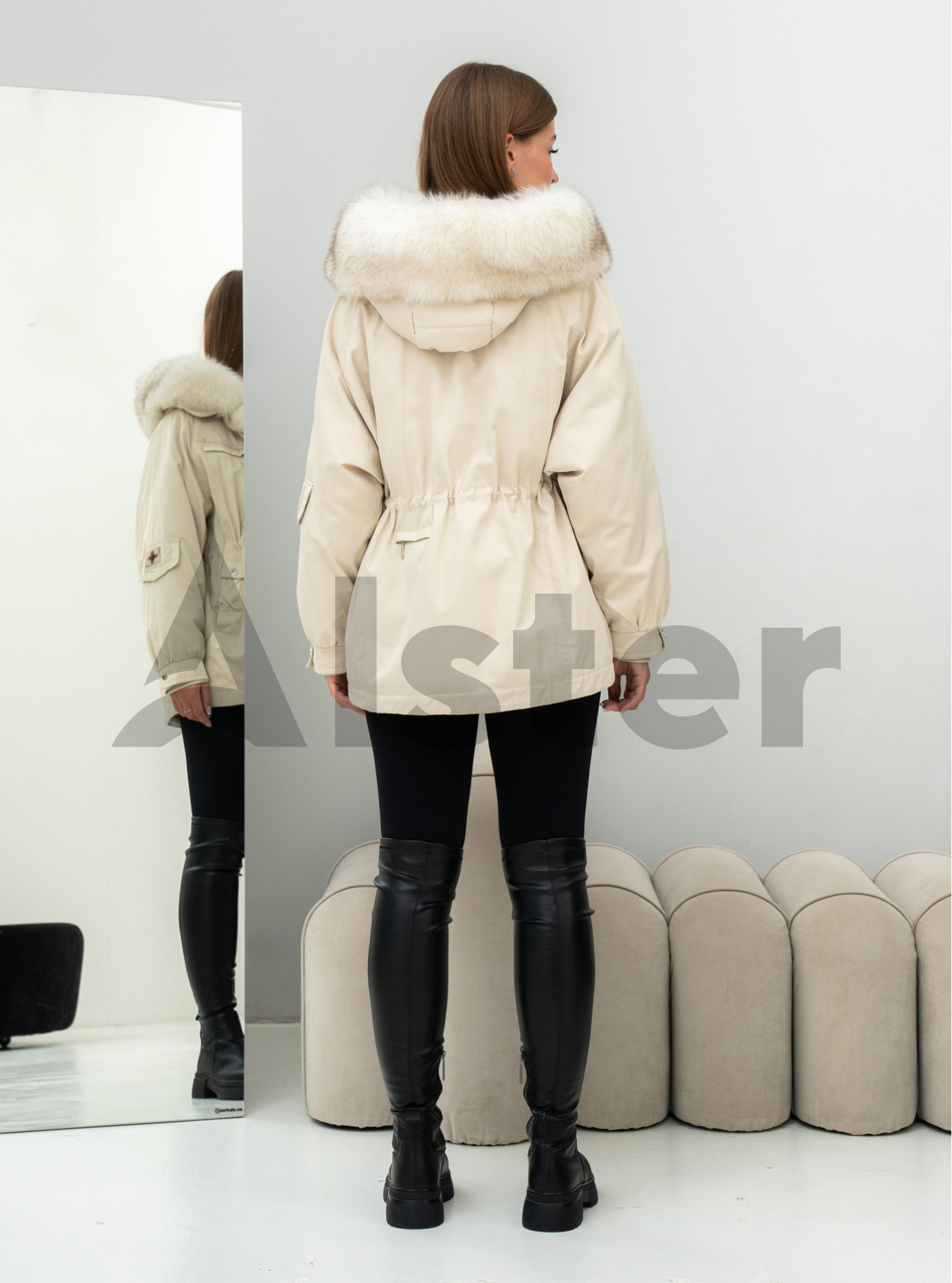 Жіноча зимова парка Vivilona 5648 Перловий L (25VIV5648-03): фото - Alster.ua