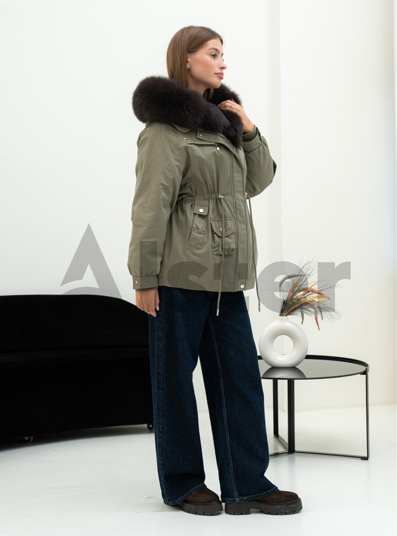 Женская парка зимняя Vivilona 5648 Оливковый L (25VIV5648-09): фото - Alster.ua