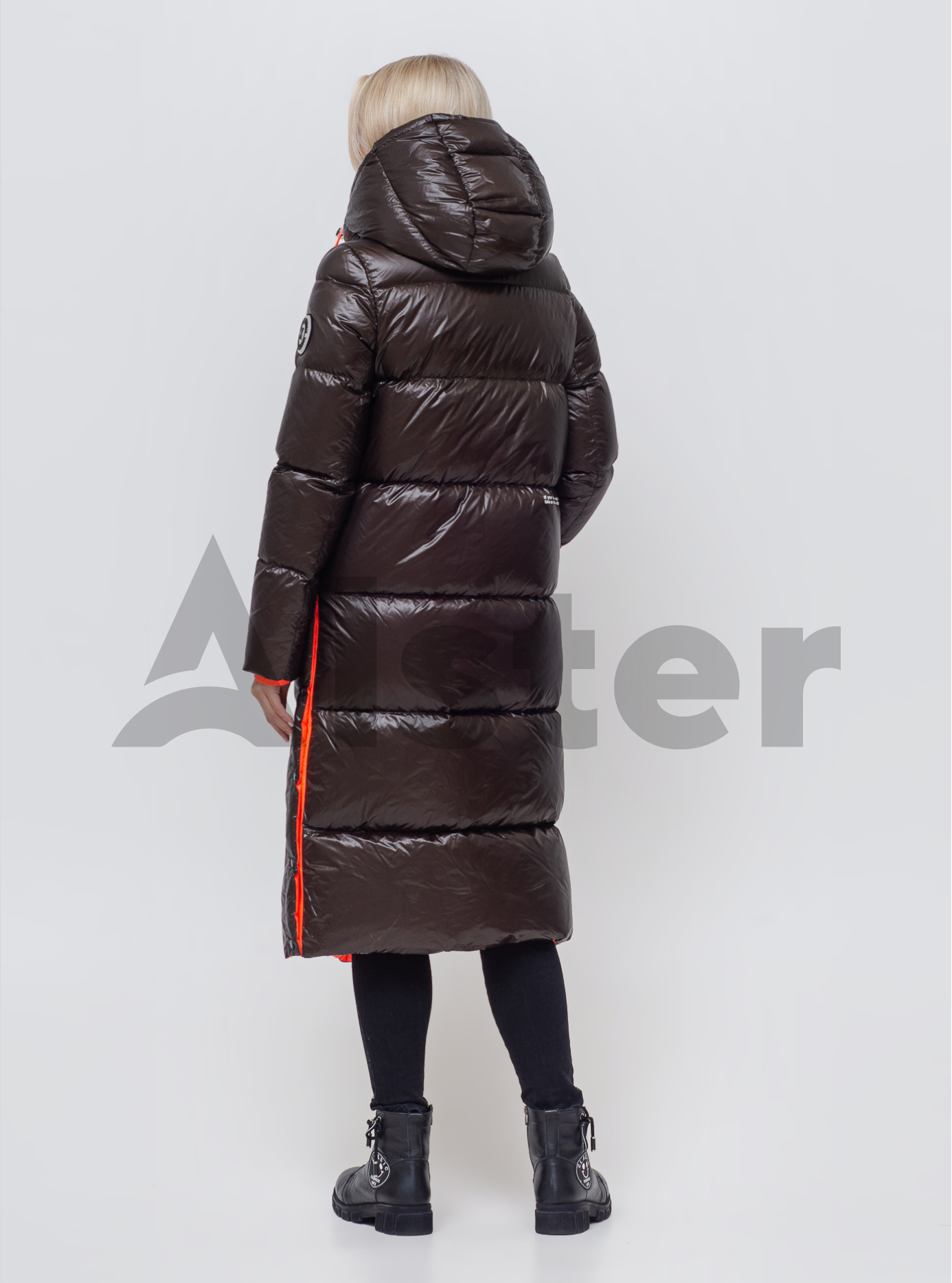 Пуховик женский Коричневый L (05-SV201197): фото - Alster.ua