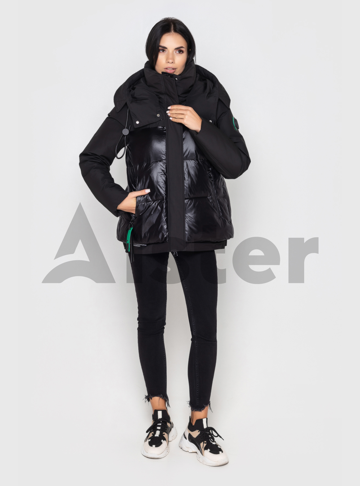 Женский пуховик Yimosis 1332 Чёрный L (YS1332-03): фото - Alster.ua