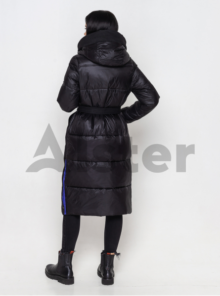 Длинный пуховик с поясом 1708 Yimosis
