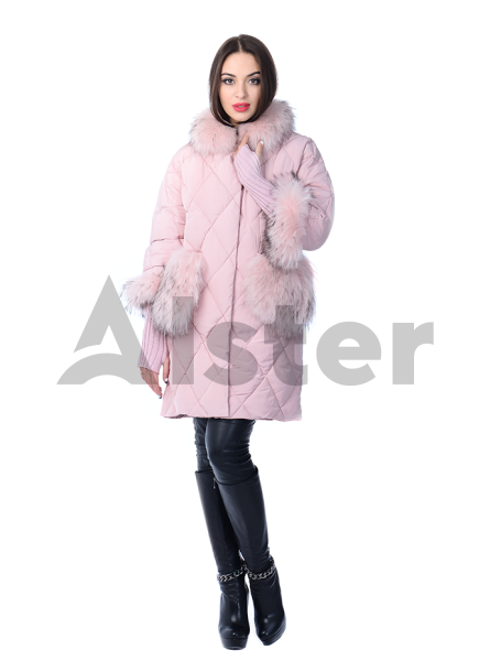 Куртка зимняя прямая с мехом енота Куртка зимняя прямая с мехом енота