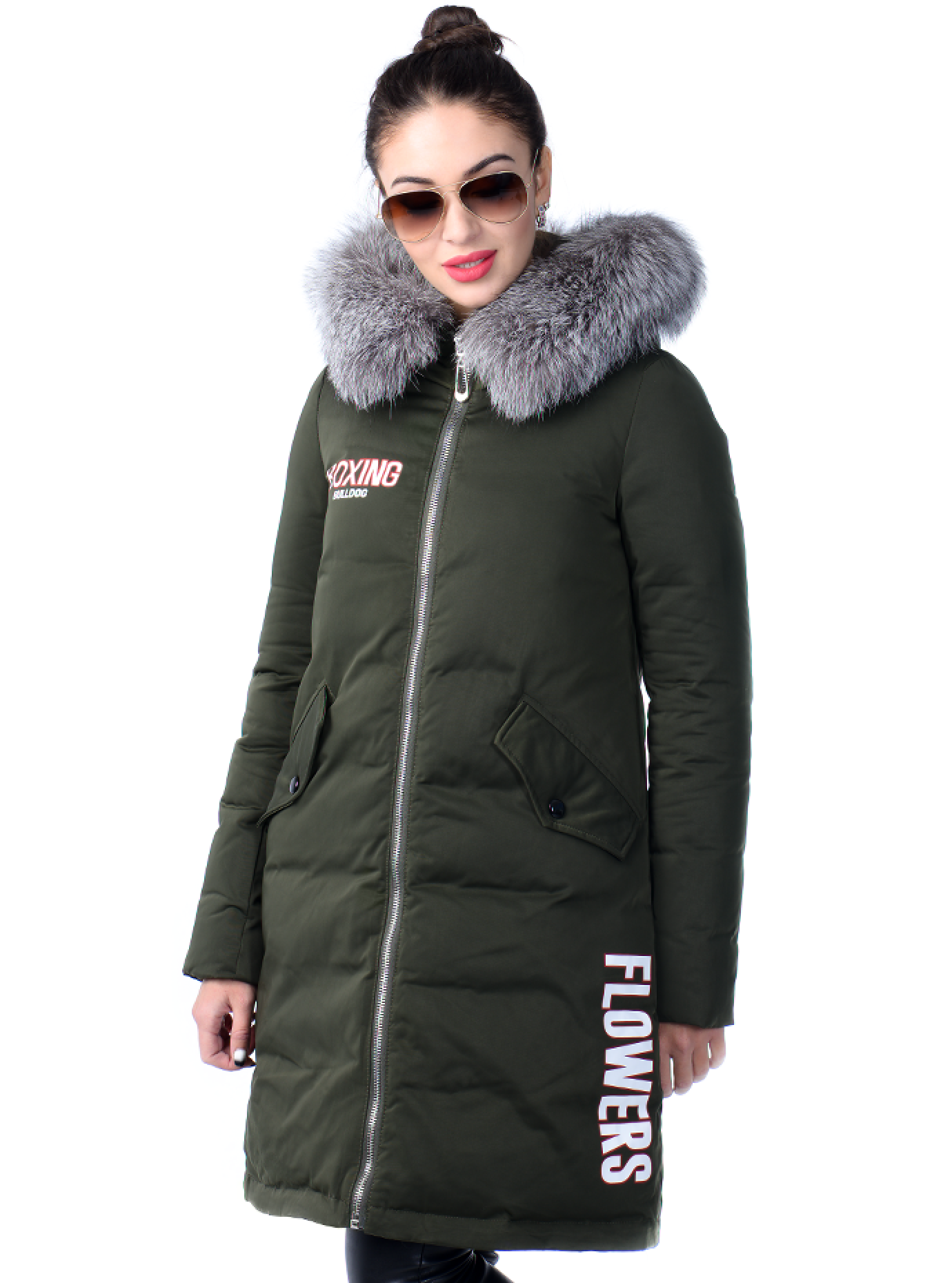 Зимняя парка с мехом чернобурки на капюшоне Хаки 2XL (05-ZL2550): фото - Alster.ua Зимняя парка с мехом чернобурки на капюшоне Хаки 2XL (05-ZL2550): фото - Alster.ua