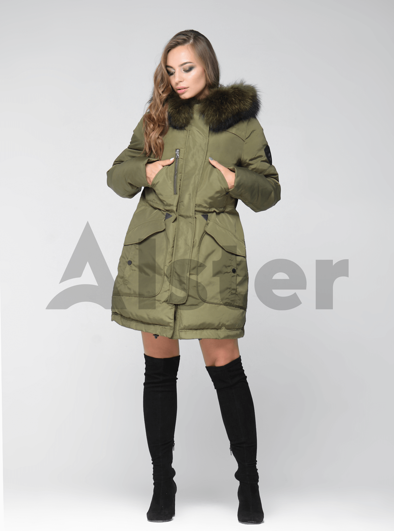 Куртка зимняя парка с мехом енота Хаки 2XL (05-ZL2439): фото - Alster.ua Куртка зимняя парка с мехом енота Хаки 2XL (05-ZL2439): фото - Alster.ua