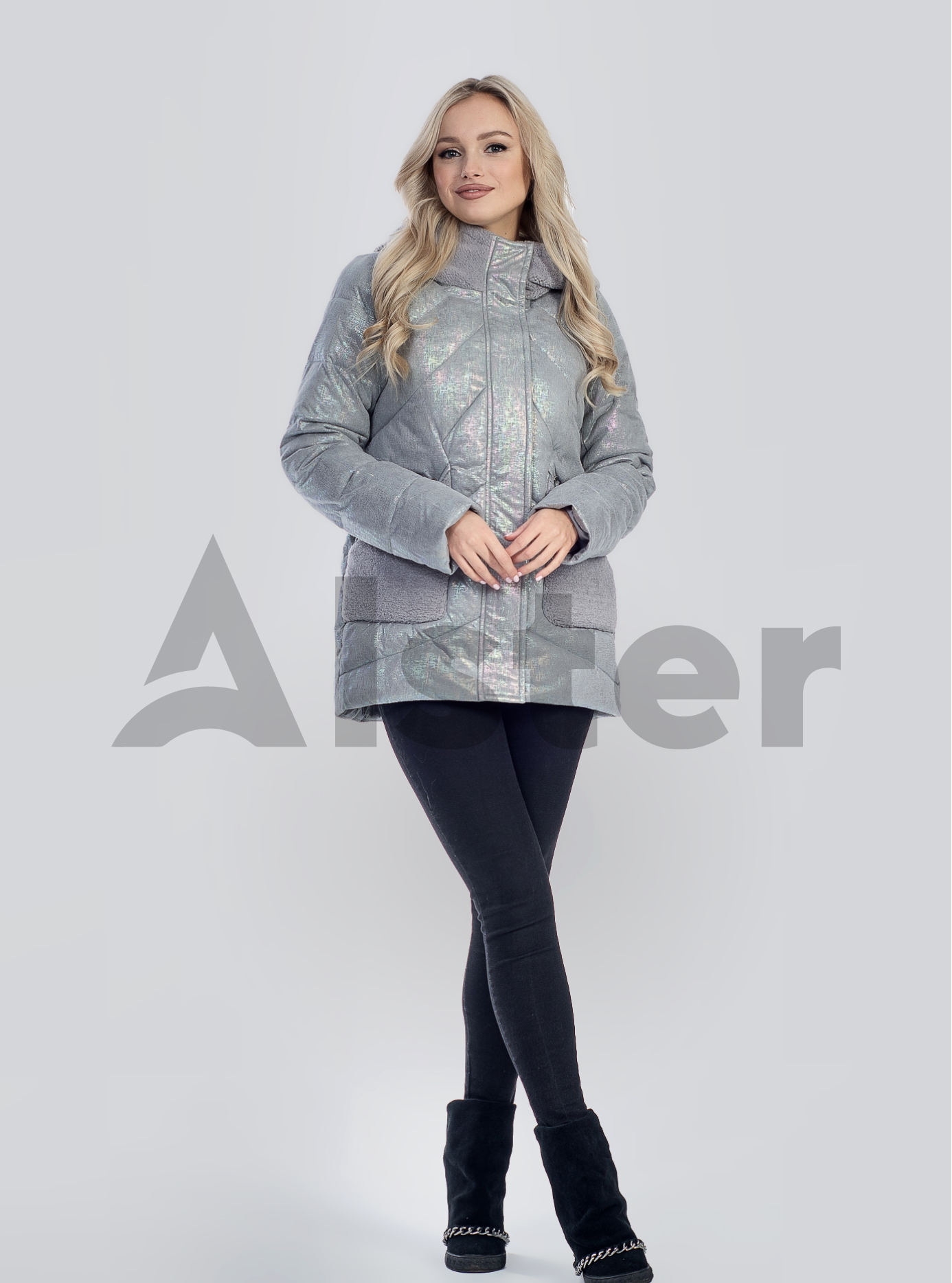 Зимняя женская куртка Серый M (05-SV201253): фото - Alster.ua