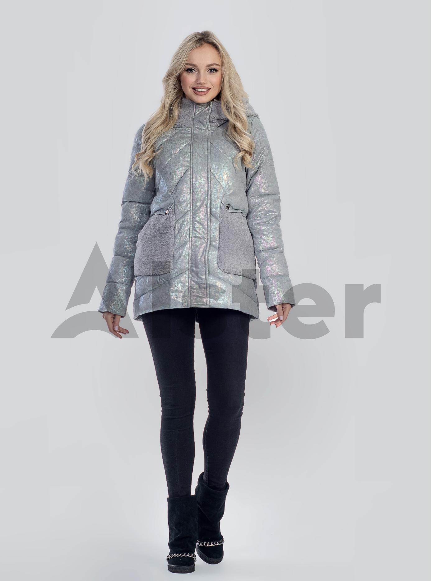 Зимняя женская куртка Серый M (05-SV201253): фото - Alster.ua