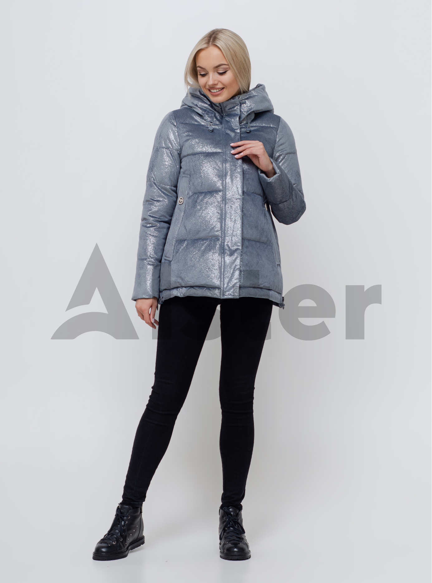Куртка женская зимняя Серо-голубой 2XL (05-SV201113): фото - Alster.ua
