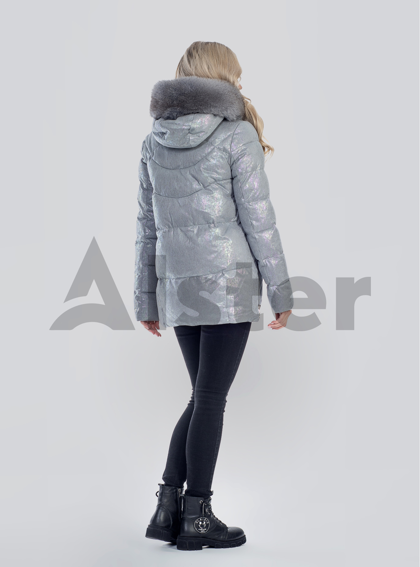 Зимняя женская куртка с мехом Серый XL (05-SV201220): фото - Alster.ua