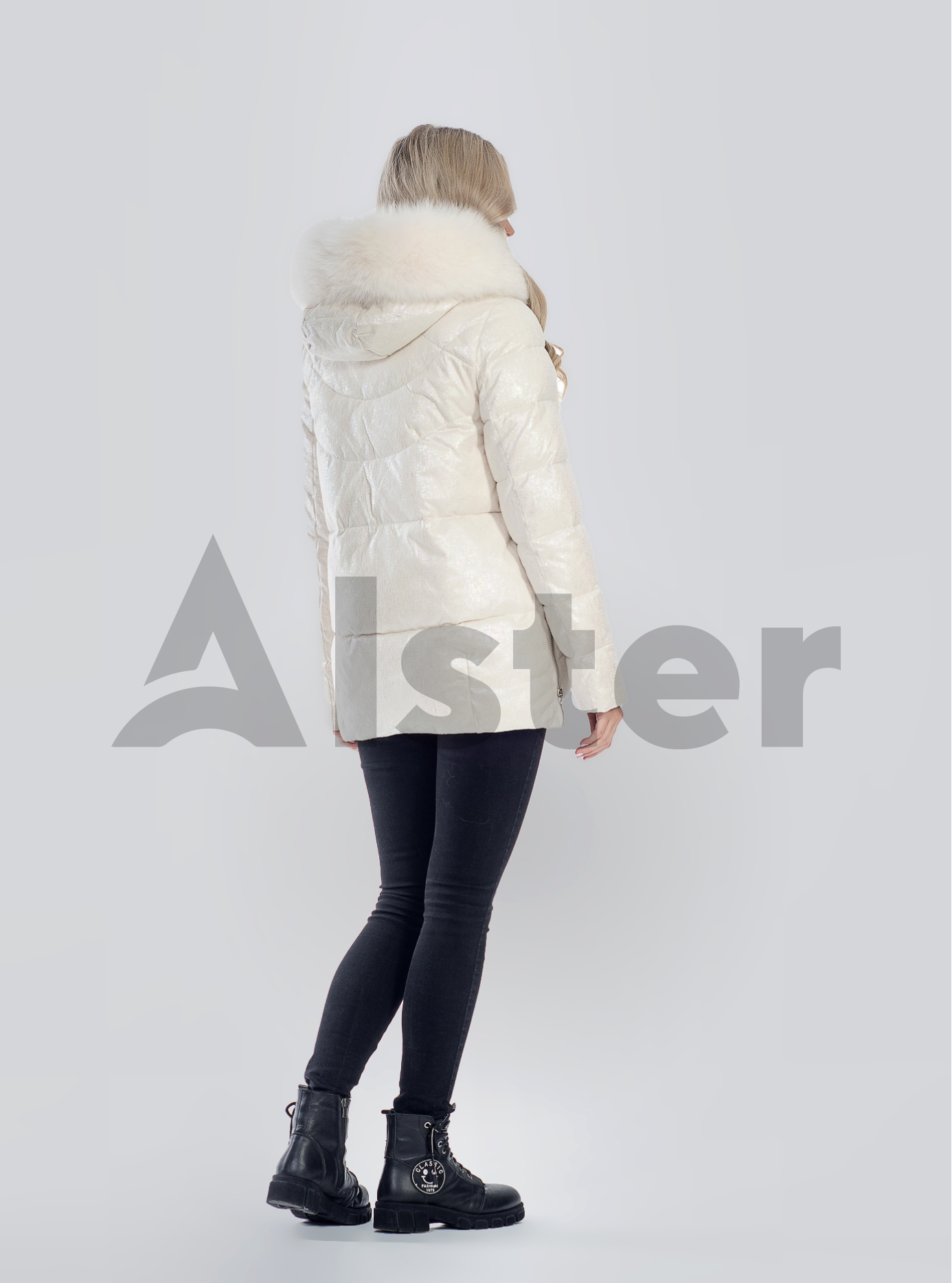 Зимняя женская куртка с мехом Бежевый XL (05-SV201225): фото - Alster.ua