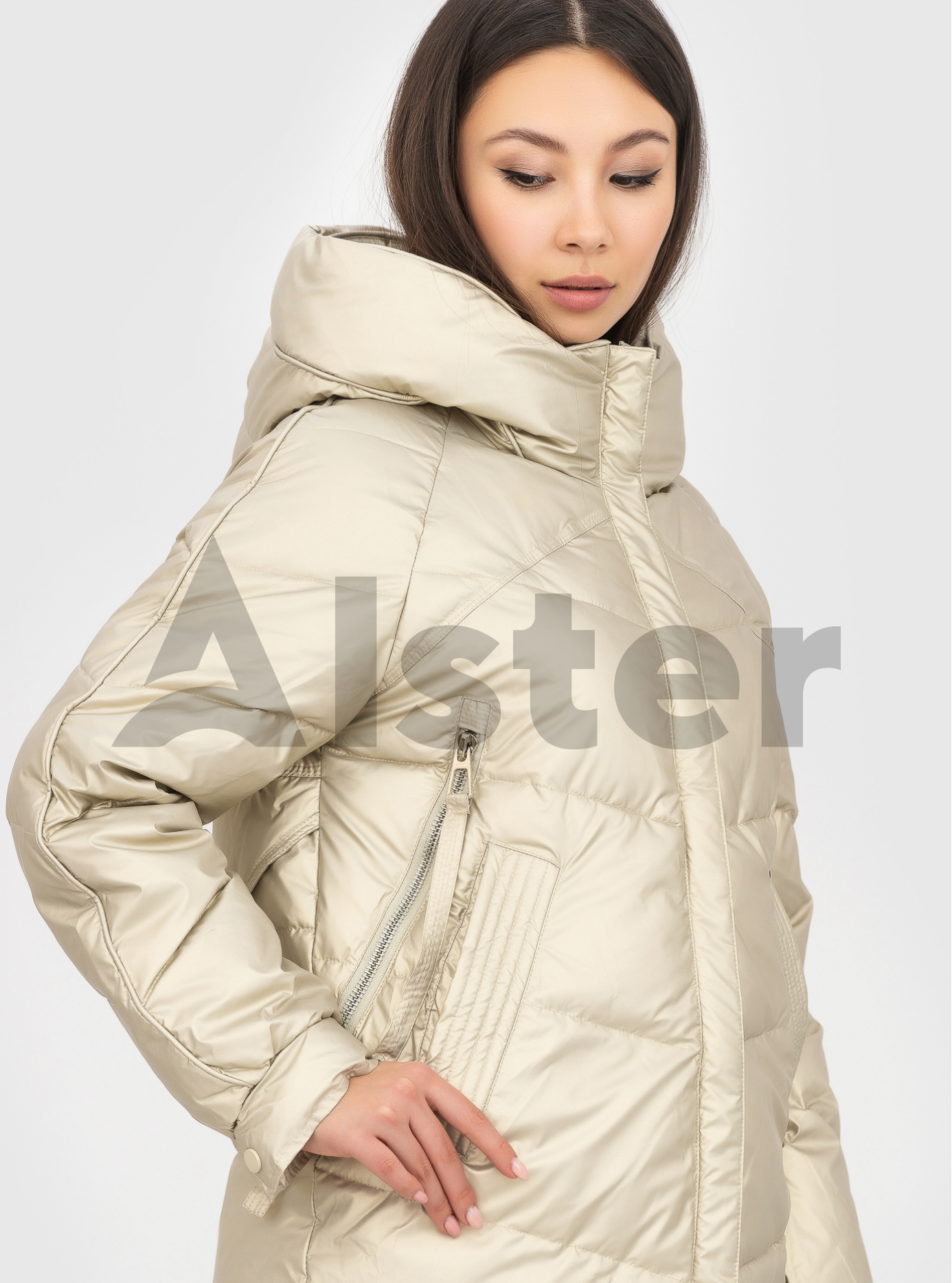 Короткая зимняя куртка ZLLY Бежевый L (ZL21508-13): фото - Alster.ua