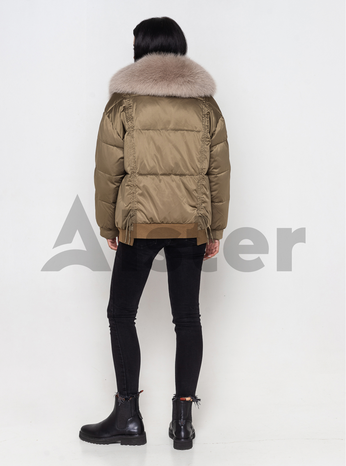 Зимняя куртка-бомбер ZLLY 3393 с мехом Бронзовый XL (ZL3393-14): фото - Alster.ua