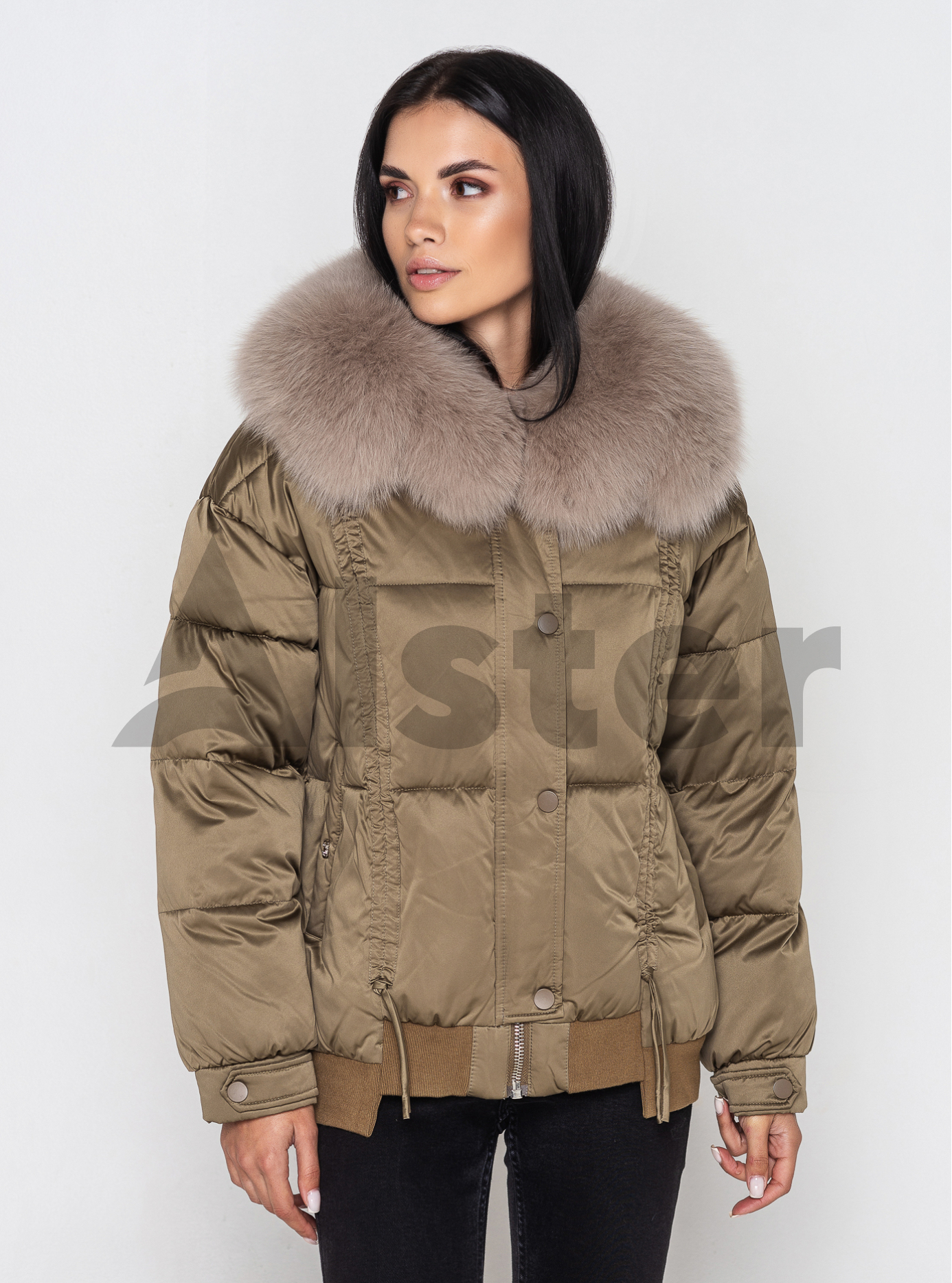 Зимняя куртка-бомбер ZLLY 3393 с мехом Бронзовый XL (ZL3393-14): фото - Alster.ua
