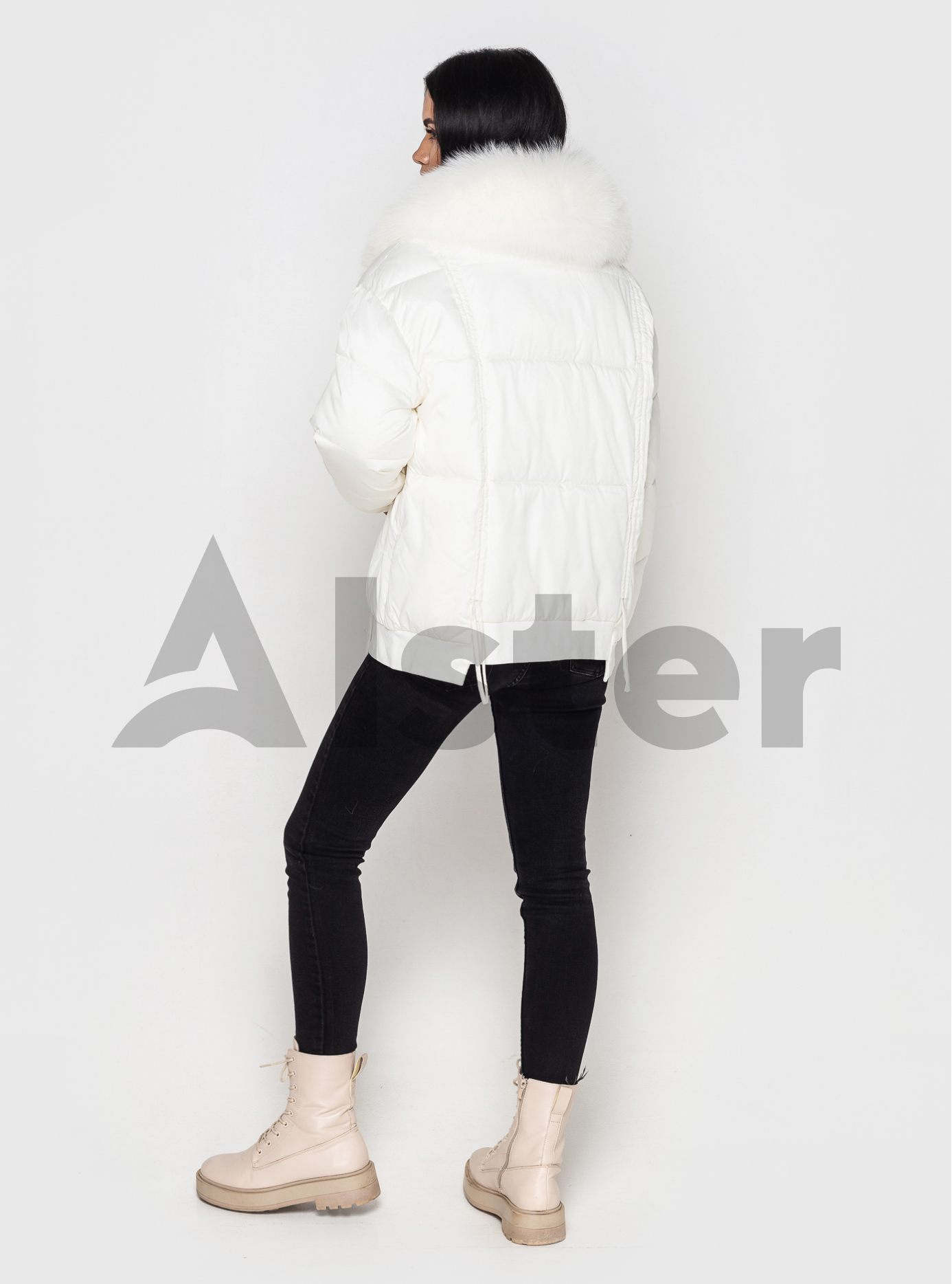 Зимняя куртка-бомбер ZLLY 3393 с мехом Белый M (ZL3393-02): фото - Alster.ua