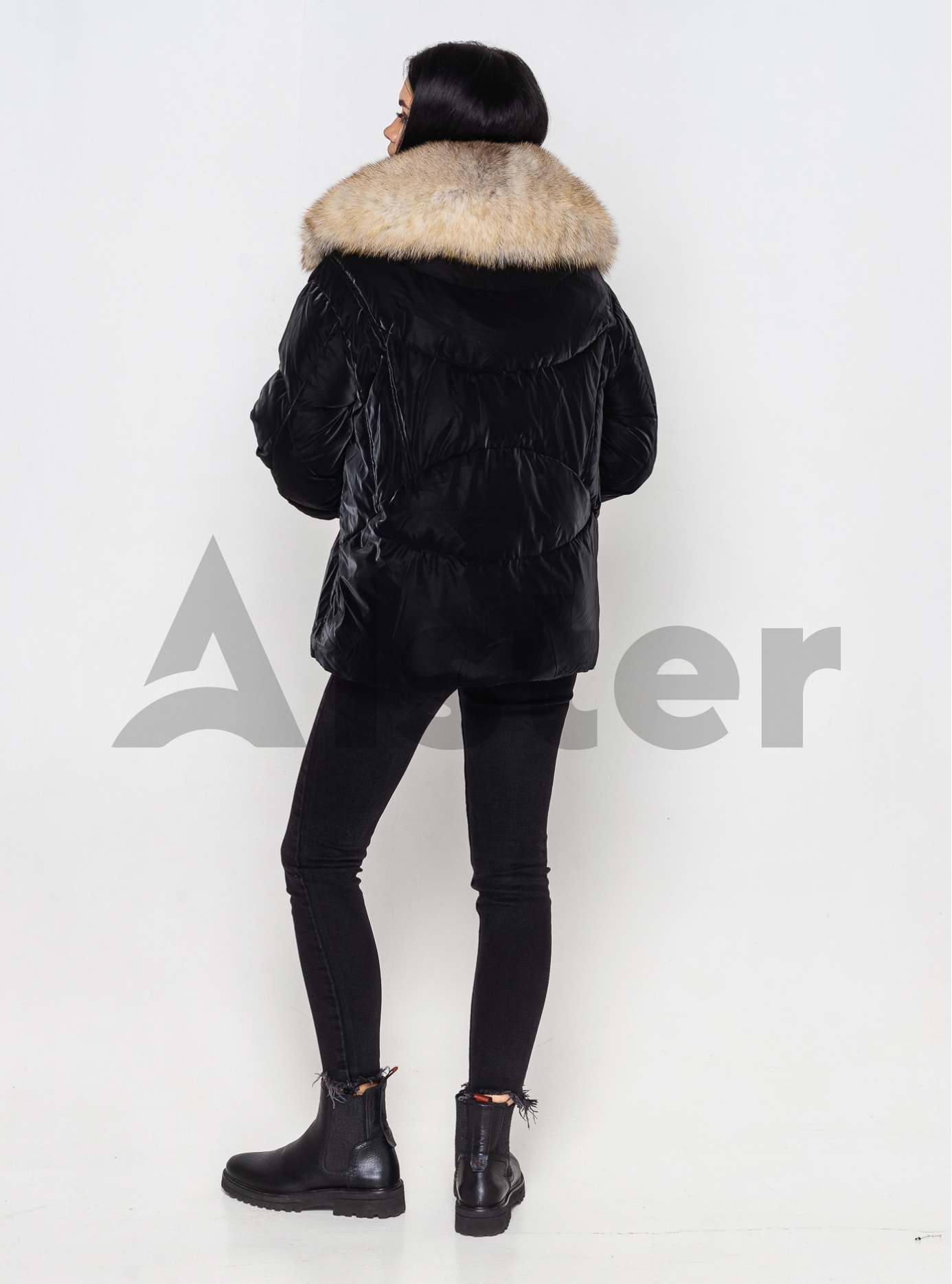 Короткая куртка ZLLY 3730 с мехом Чёрный XL (ZL3730-04): фото - Alster.ua