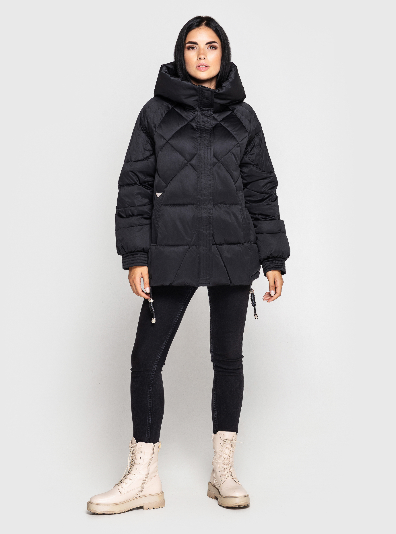 Женская зимняя куртка ZLLY 3503-1 Чёрный M (ZL3503-1-02): фото - Alster.ua