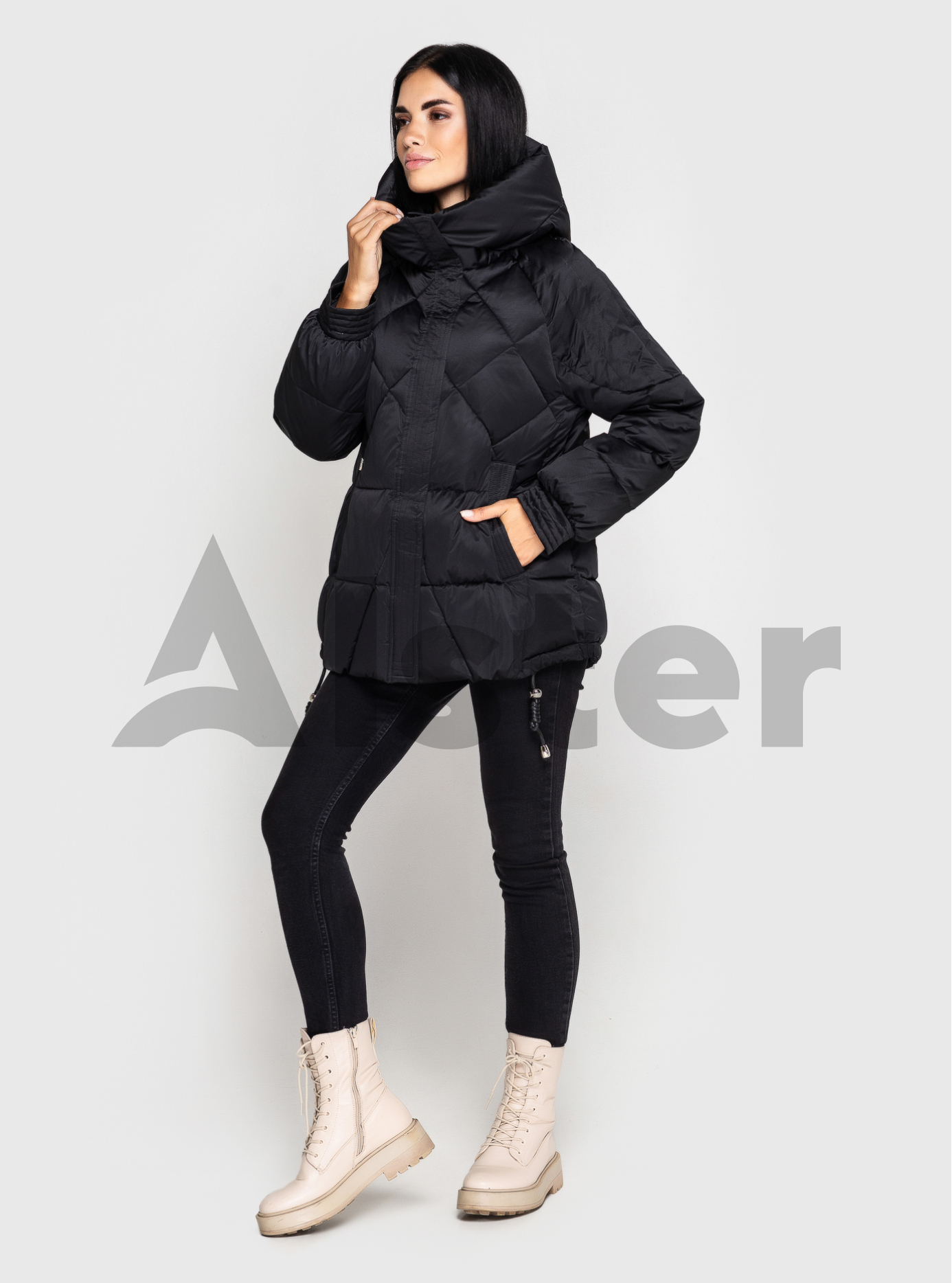 Женская зимняя куртка ZLLY 3503-1 Чёрный M (ZL3503-1-02): фото - Alster.ua