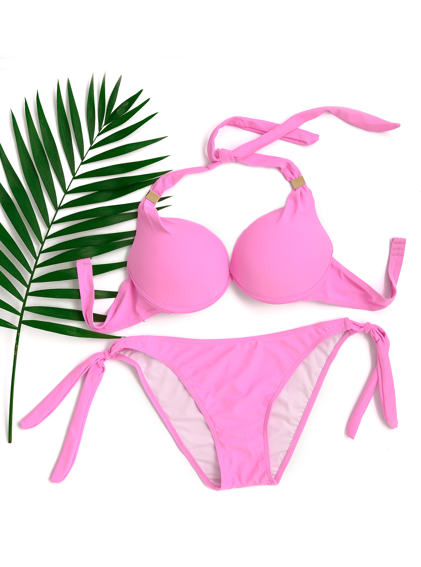 Раздельный купальник с push-up Розовый 42 (01-KK19010): фото - Alster.ua Раздельный купальник с push-up Розовый 42 (01-KK19010): фото - Alster.ua