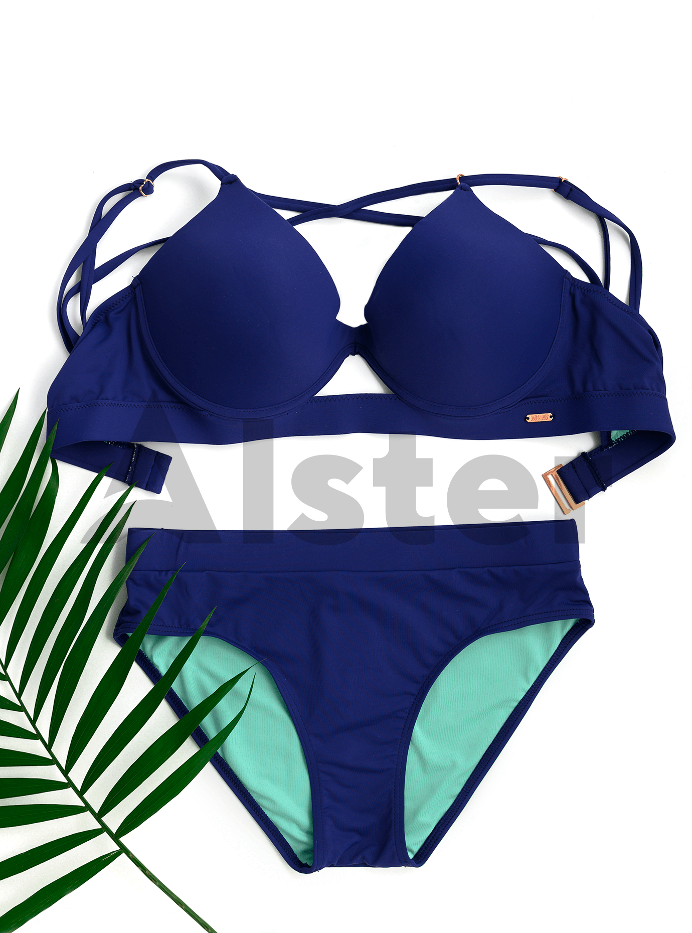 Раздельный купальник с глубокой чашкой Синий 40 (01-KK19007): фото - Alster.ua Раздельный купальник с глубокой чашкой Синий 40 (01-KK19007): фото - Alster.ua