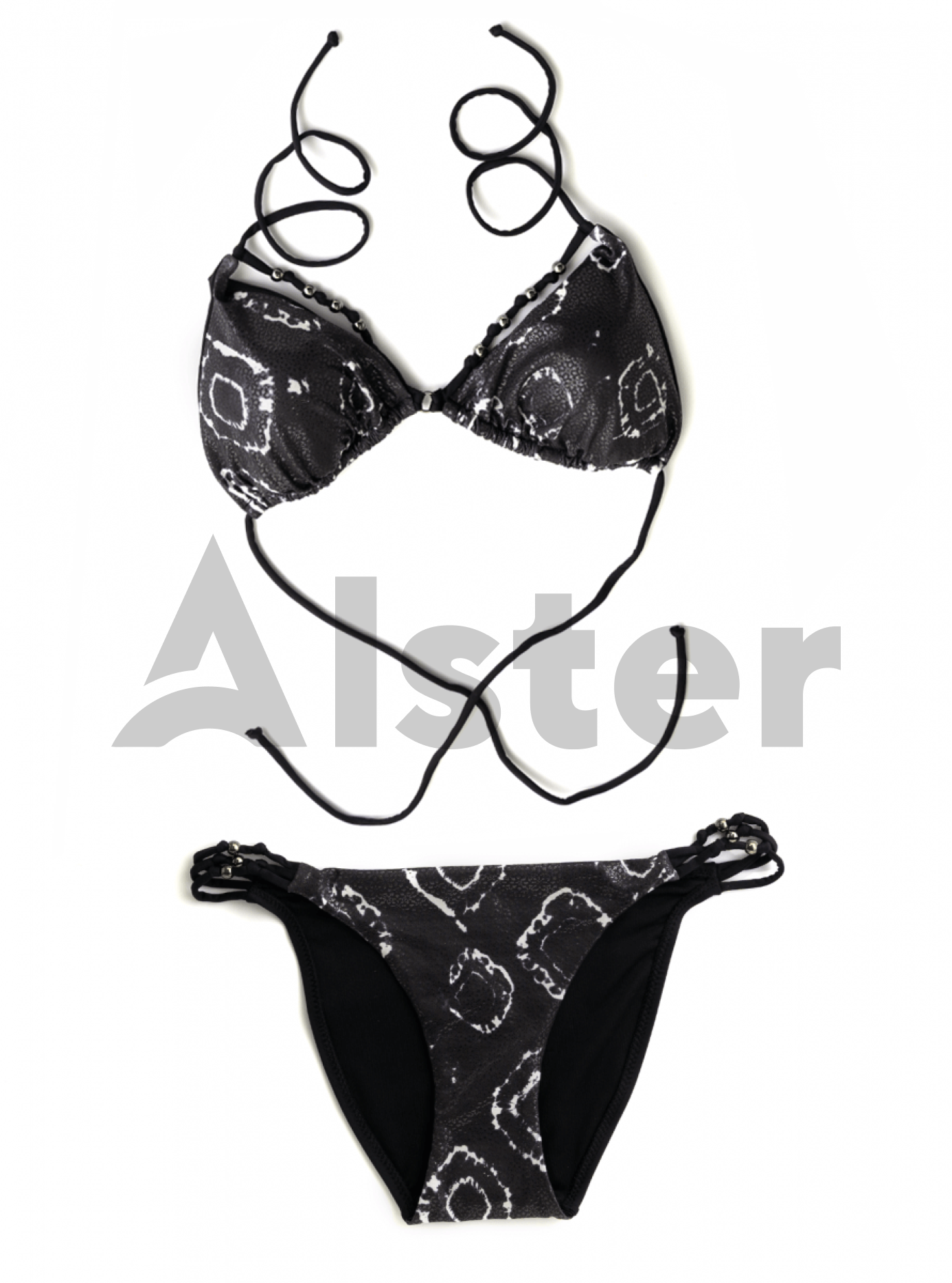 Раздельный купальник с мягкими чашками Чёрный 40 (01-KE19095): фото - Alster.ua