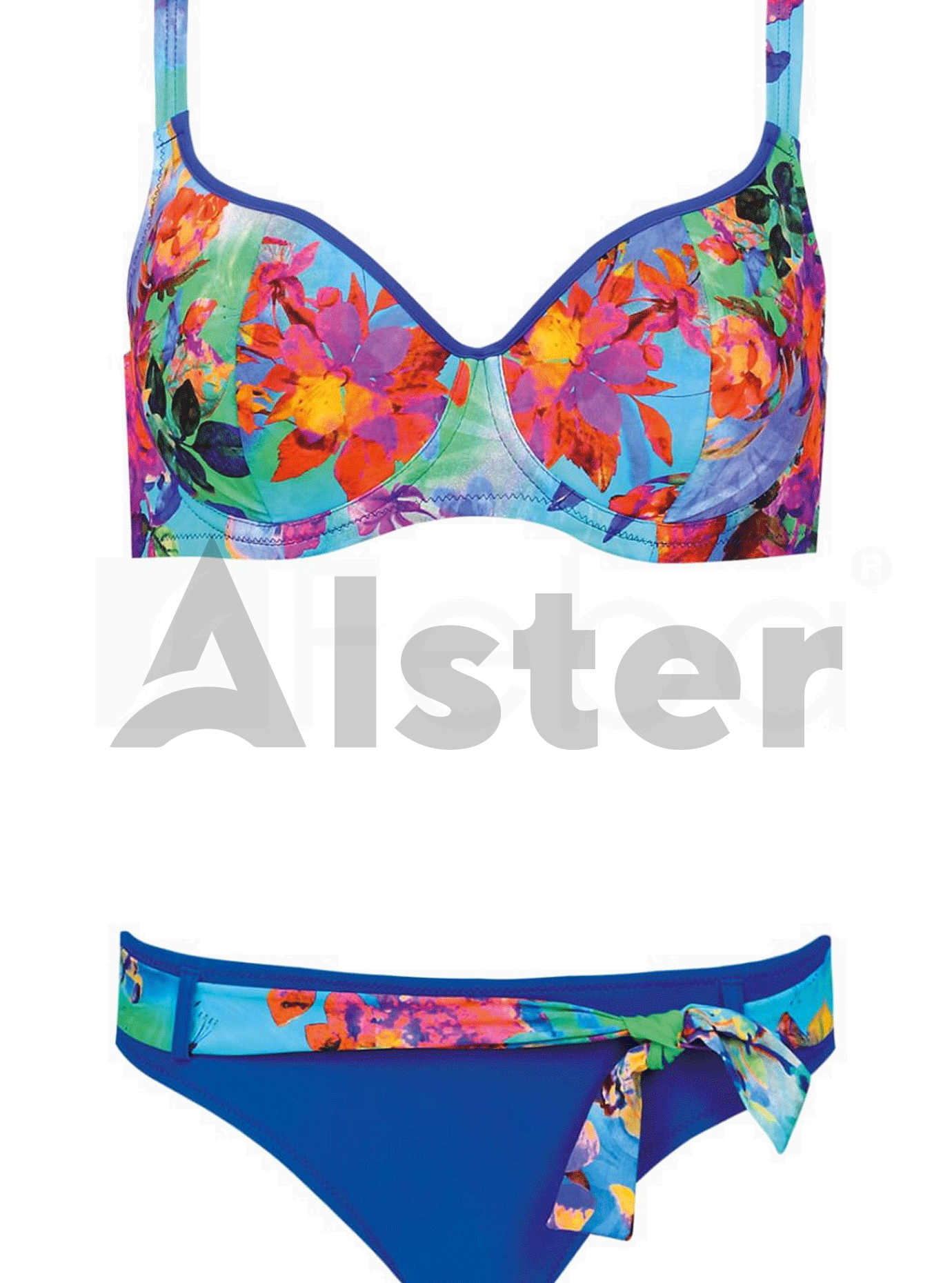 Раздельный комбинированный купальник Электрик 42H (01-KF20120): фото - Alster.ua