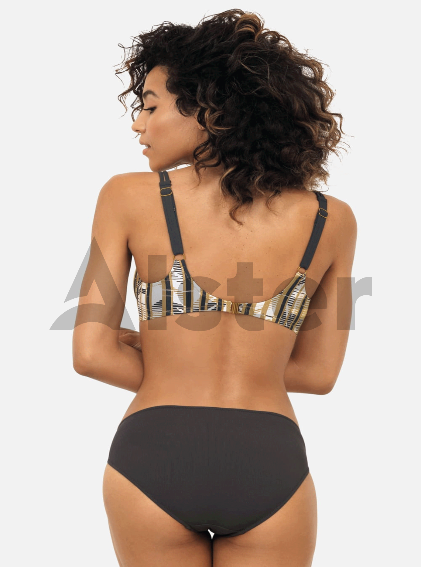 Раздельный комбинированный купальник Серый 40H (01-KF20112): фото - Alster.ua