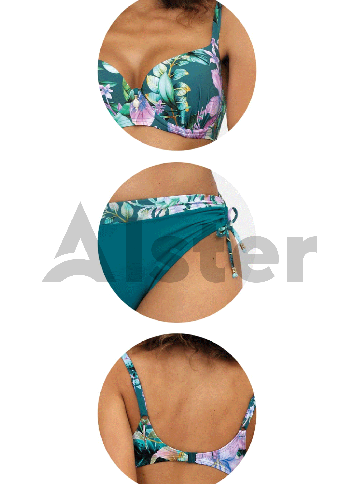 Раздельный комбинированный купальник F-10 Синий 46C (01-KF20128): фото - Alster.ua